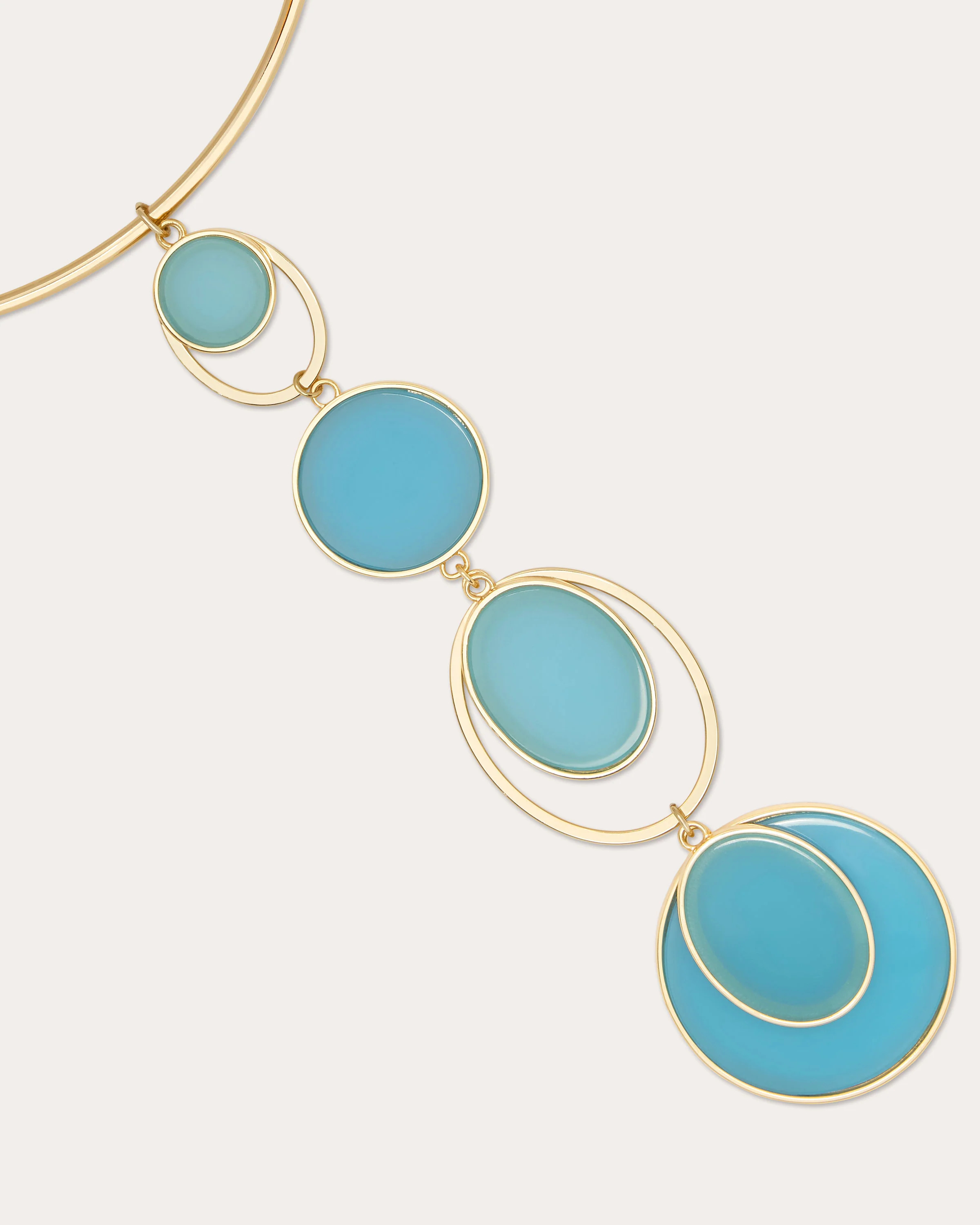 Adriana Layered Circular Necklace - Image 2