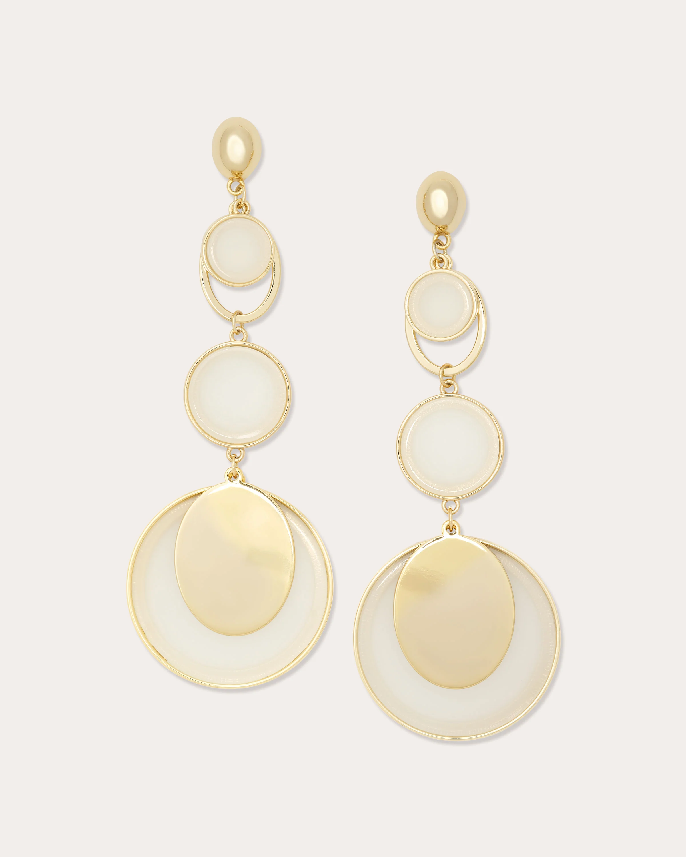 Adriana Layered Disc Earrings - Image 2