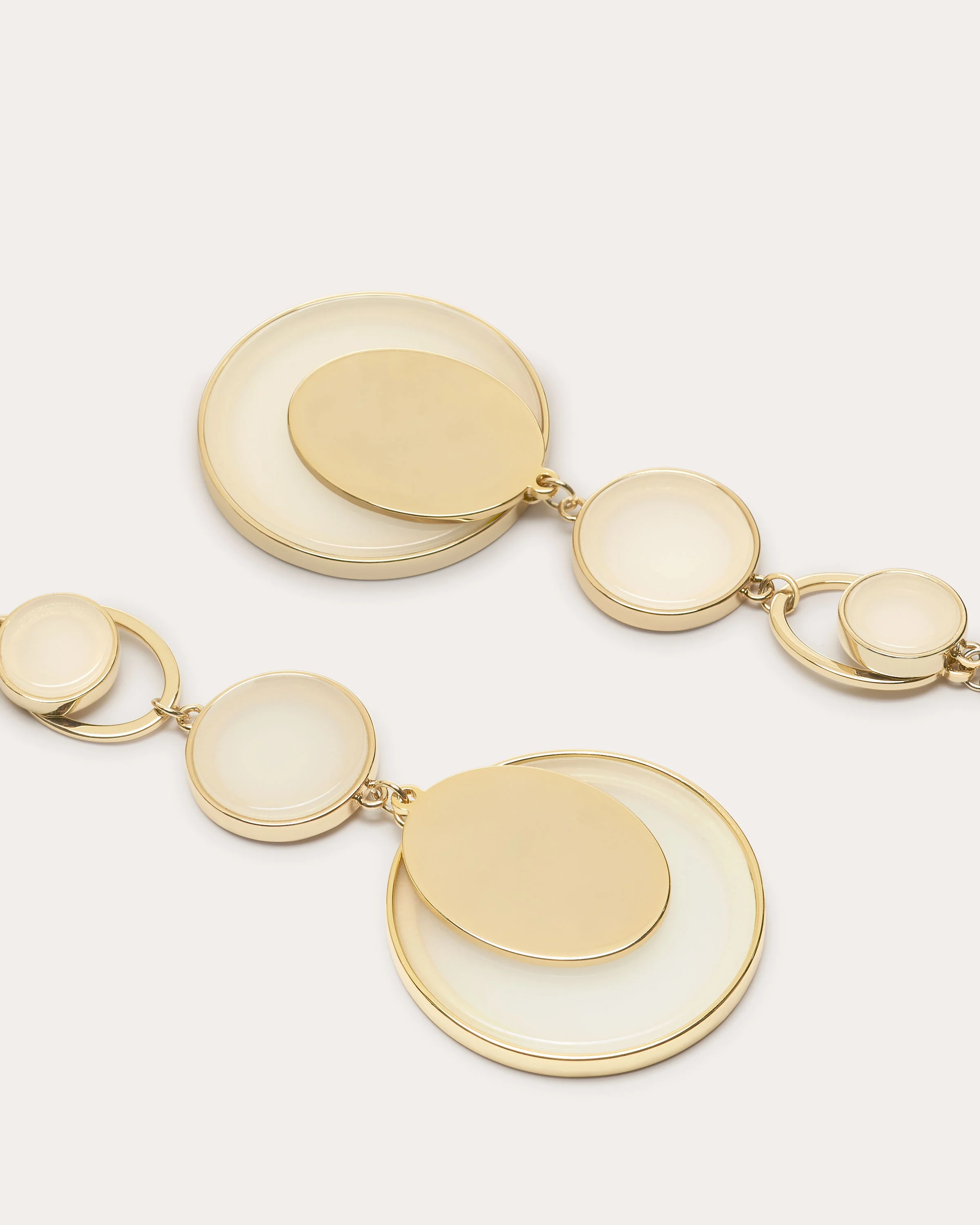 Adriana Layered Disc Earrings - Image 3