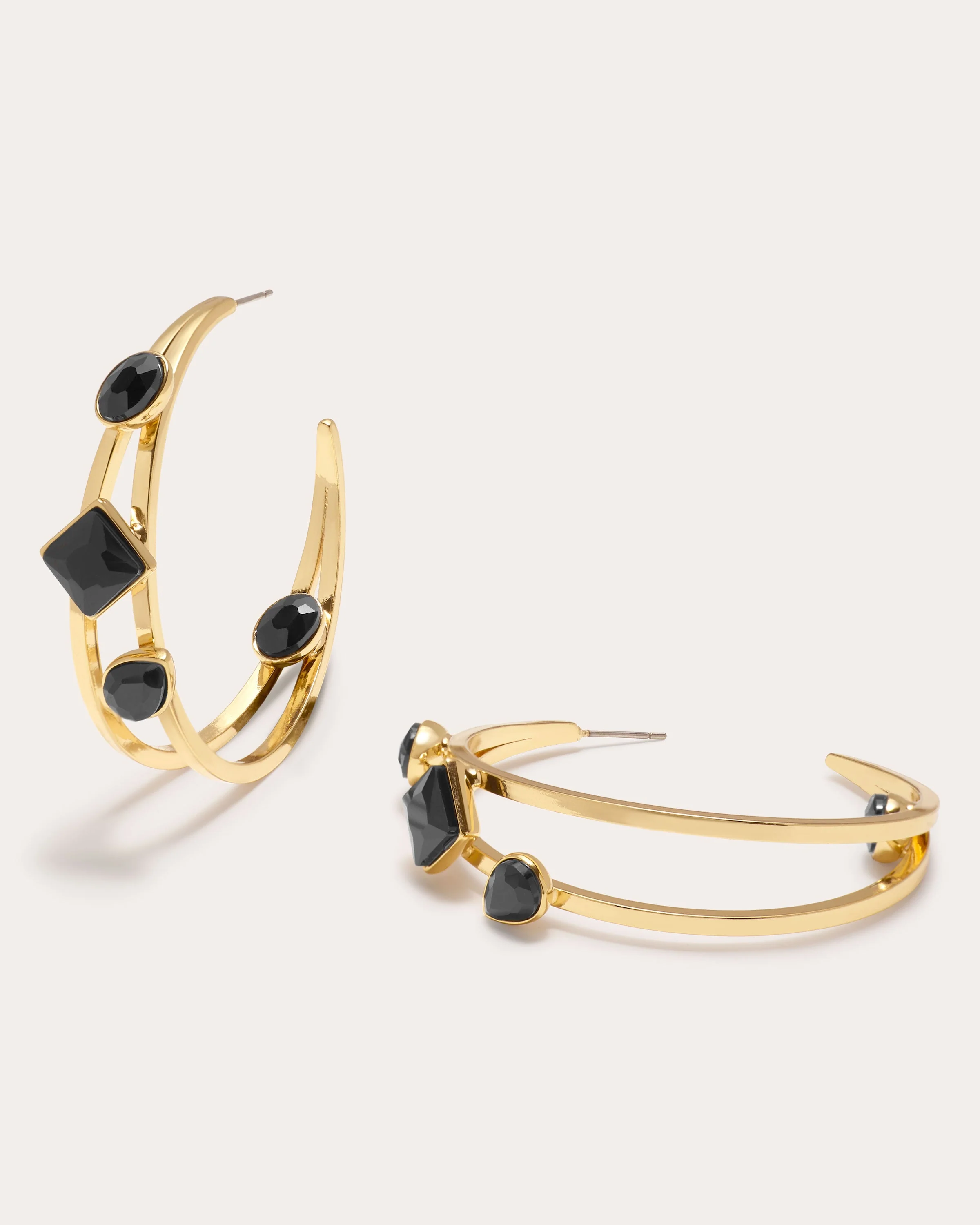Alena Stone Hoop Earrings - Image 2