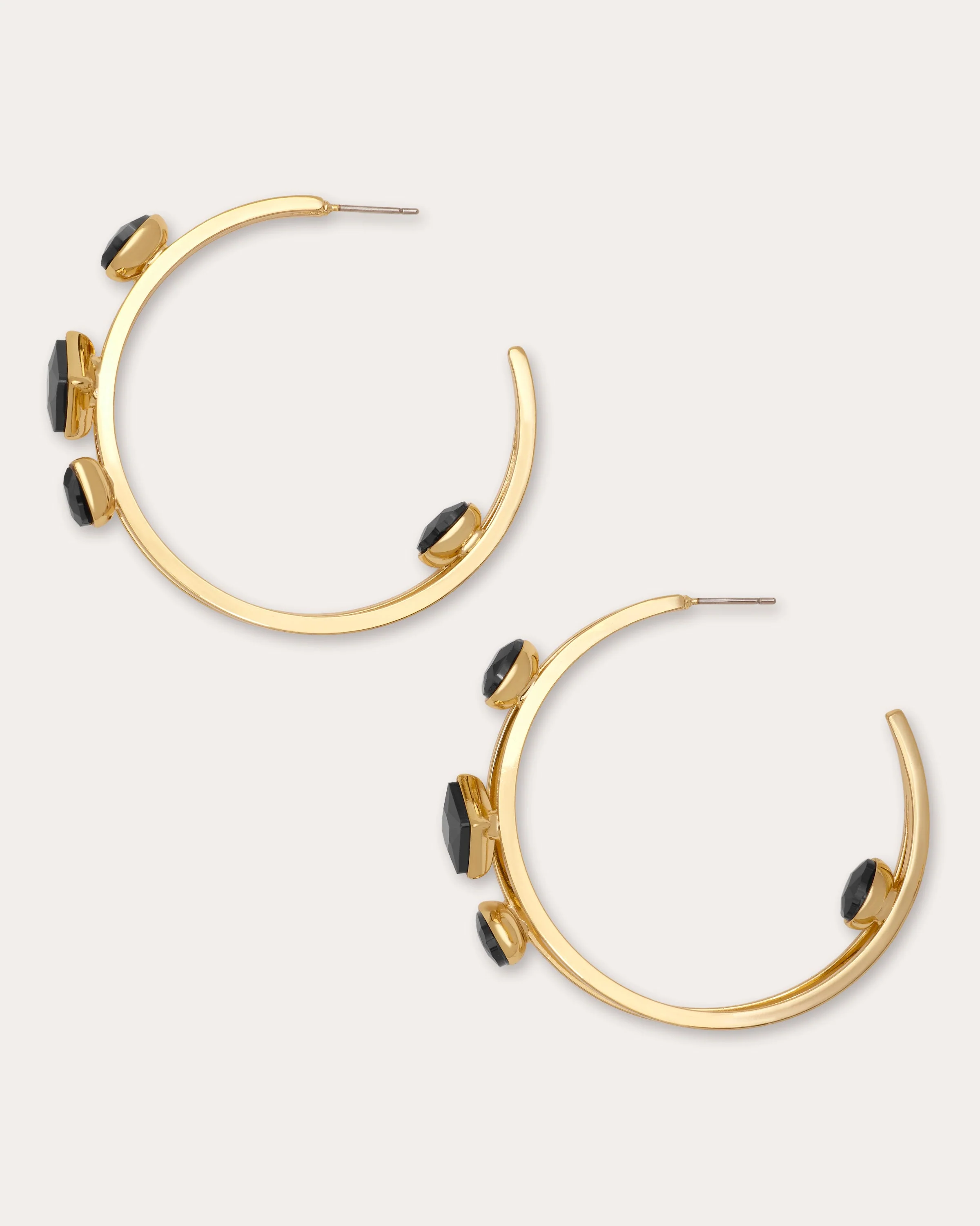 Alena Stone Hoop Earrings - Image 3