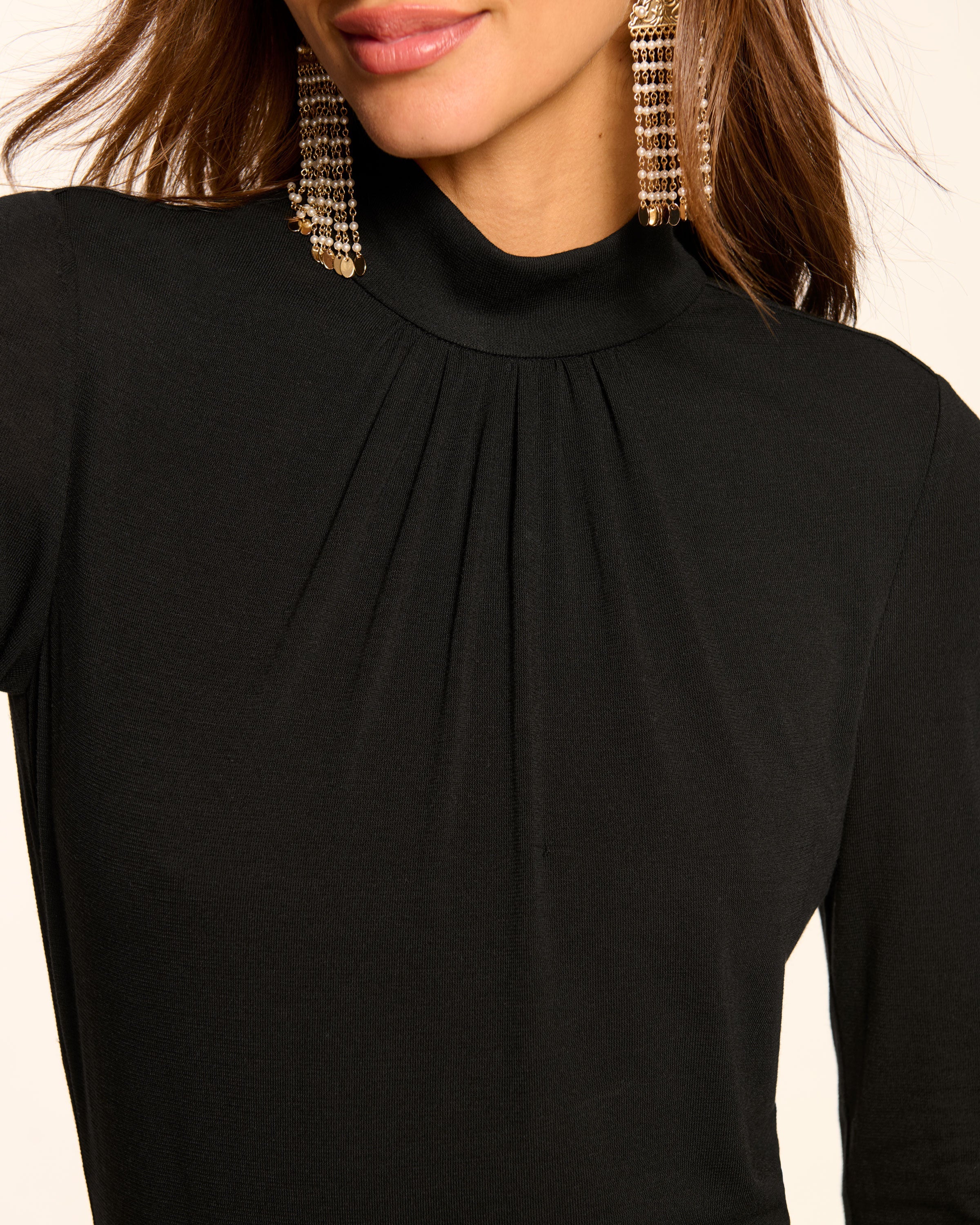 Alexandra Knit Mock Neck Maxi Dress - Image 3