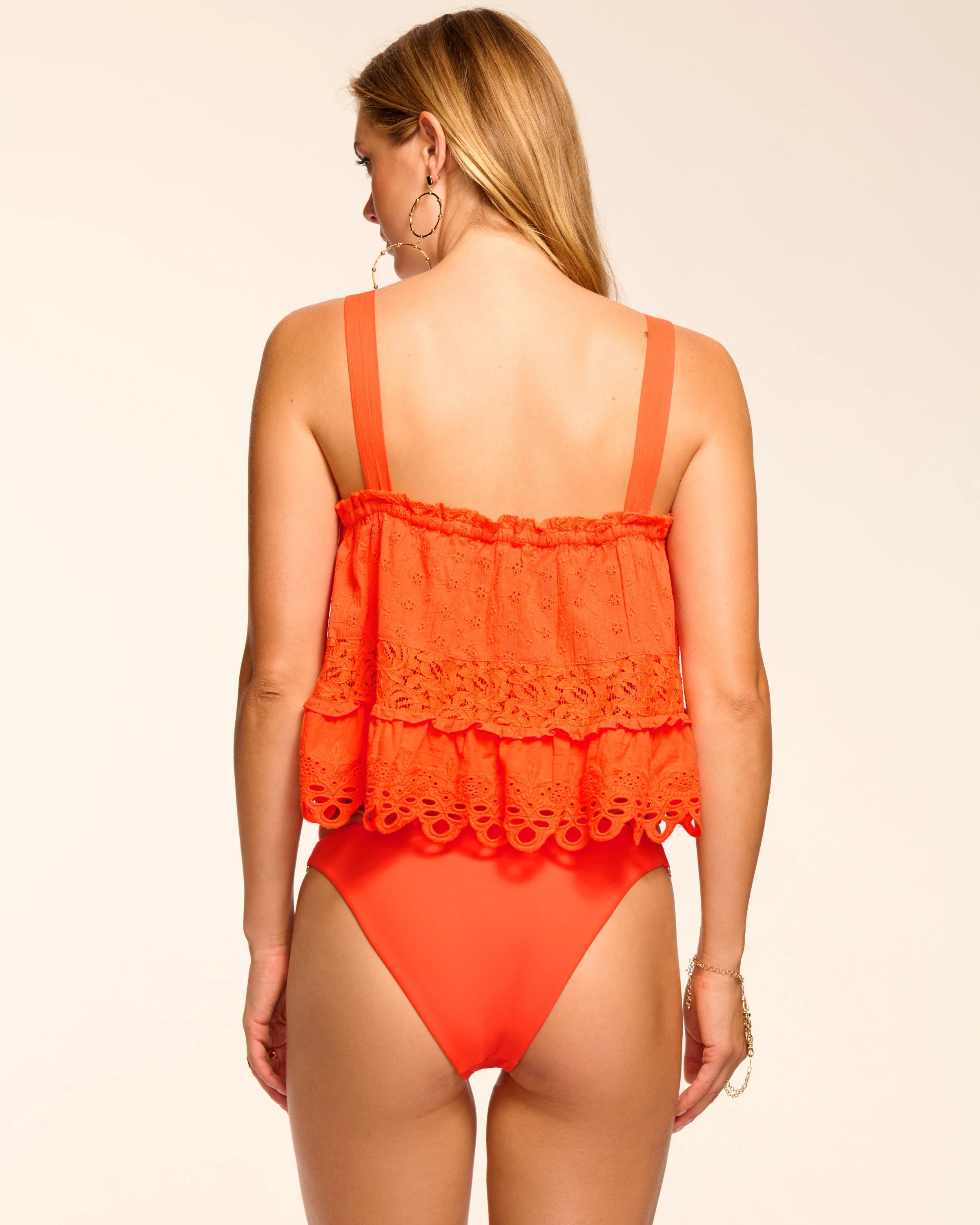 Amina Cotton Eyelet Coverup Top - Image 3
