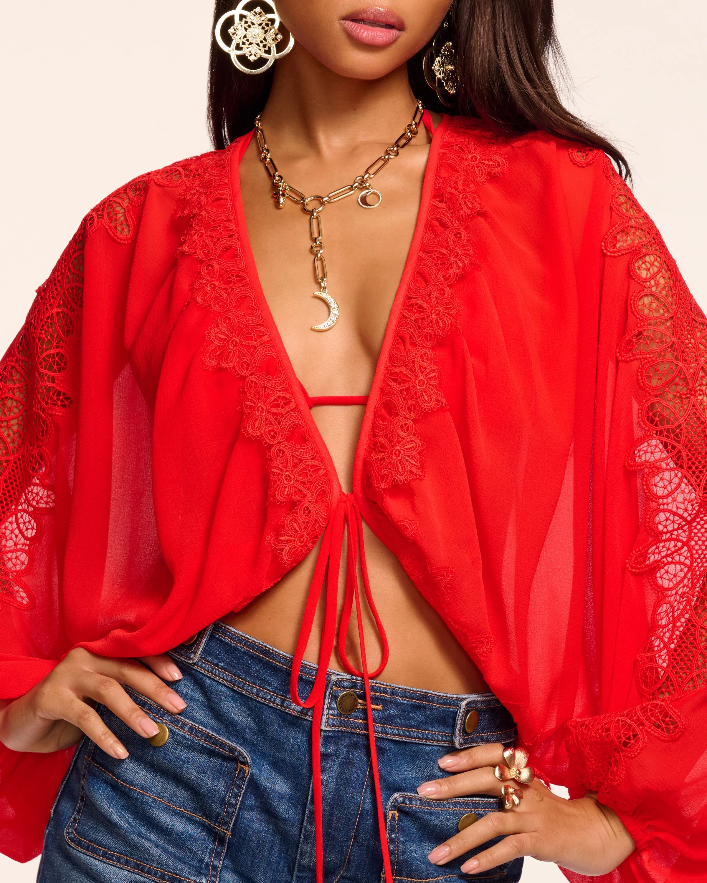 Ange Embellished Coverup Top - Image 2
