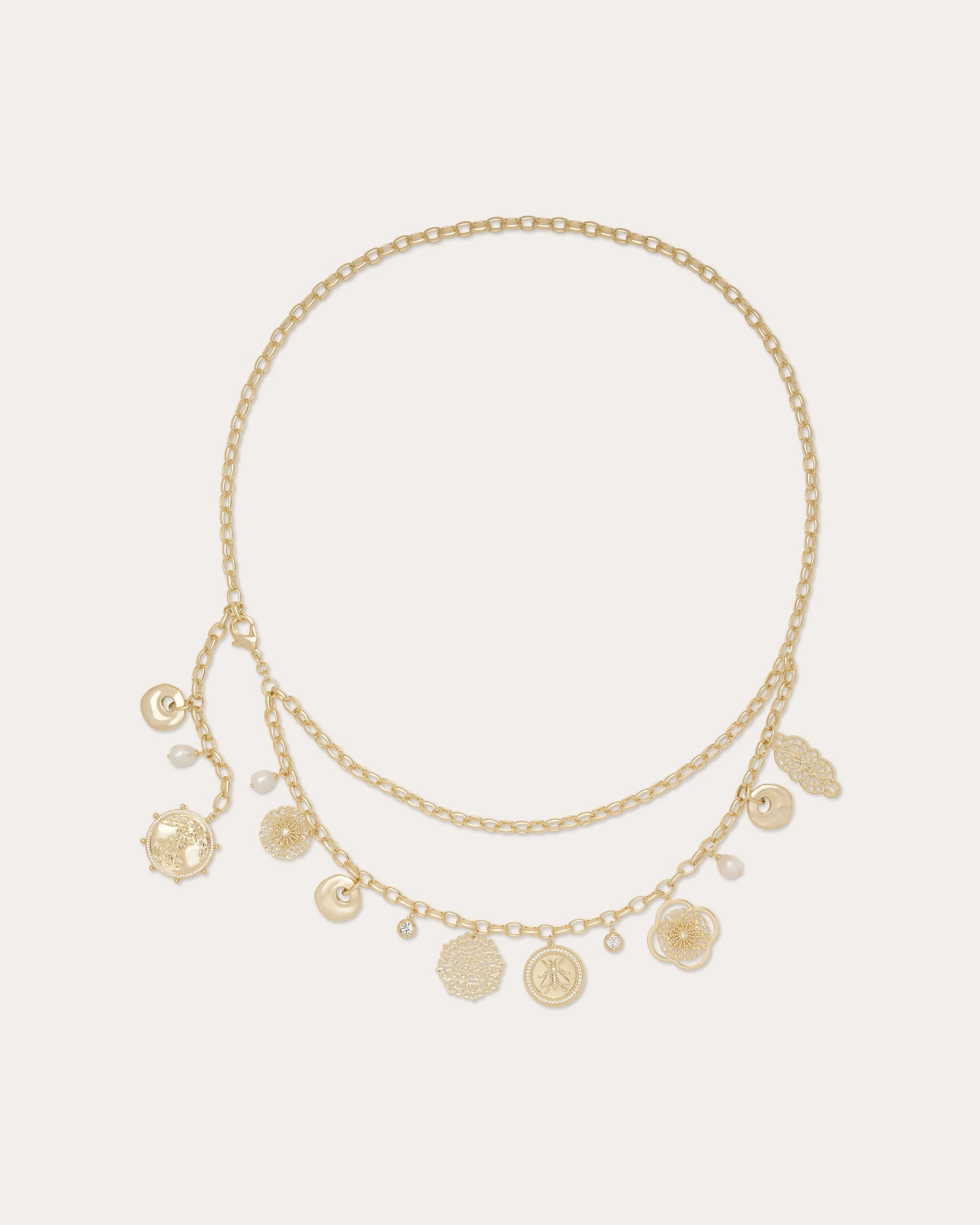 Ariana Medallion Charm Chain Belt