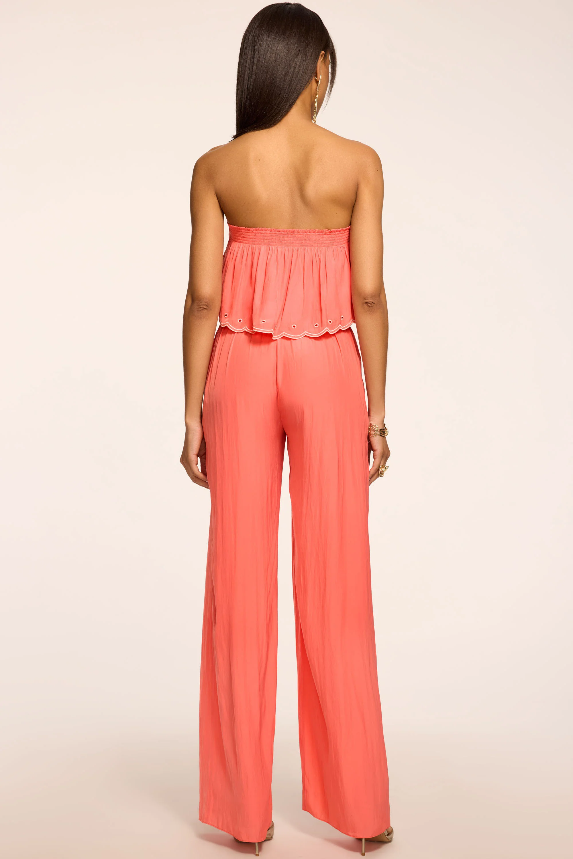 Aspen Embroidered Strapless Jumpsuit - Image 4