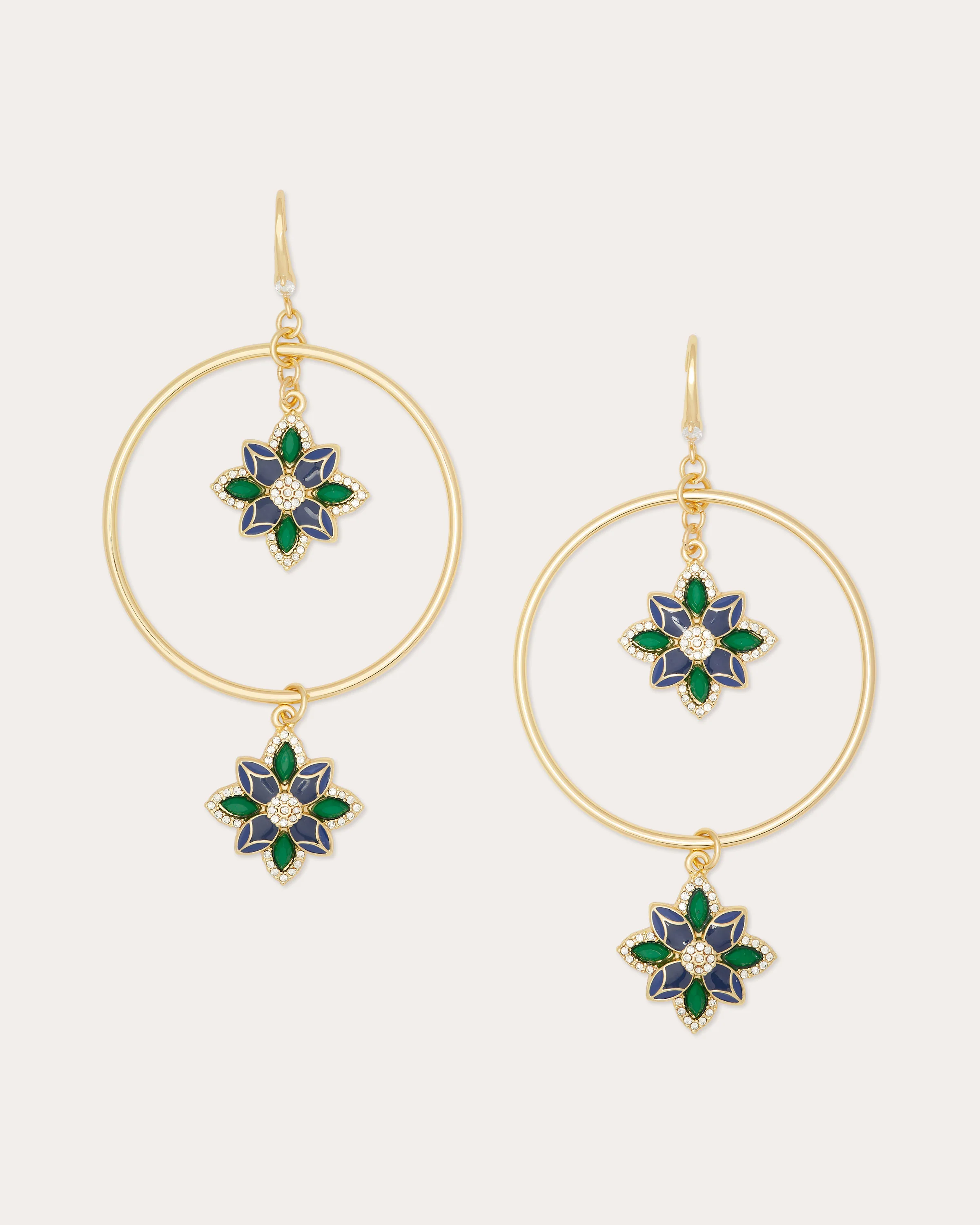 Camila Flower Charm Earrings
