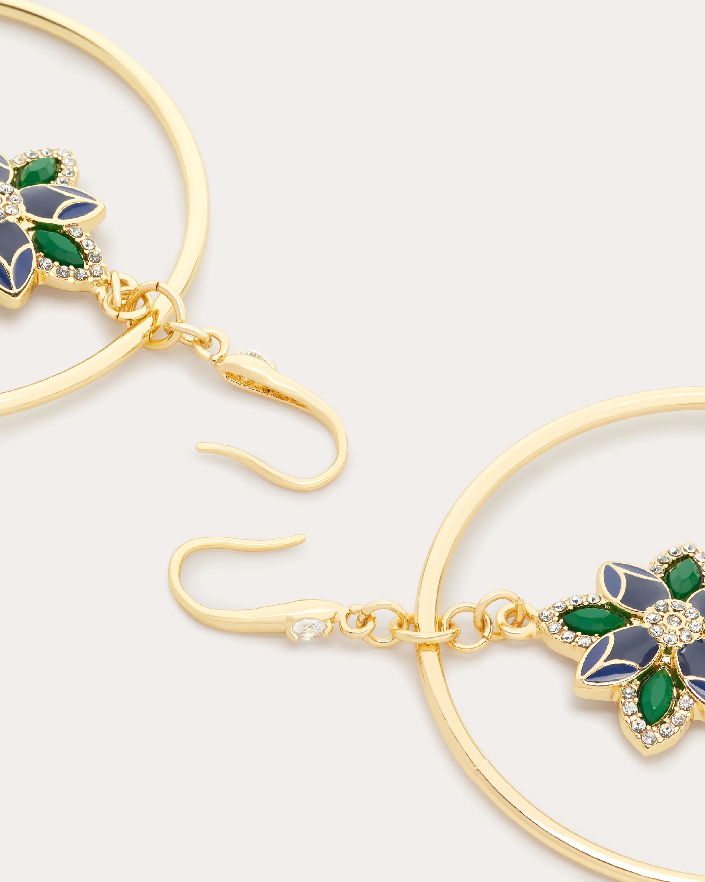 Camila Flower Charm Earrings - Image 4