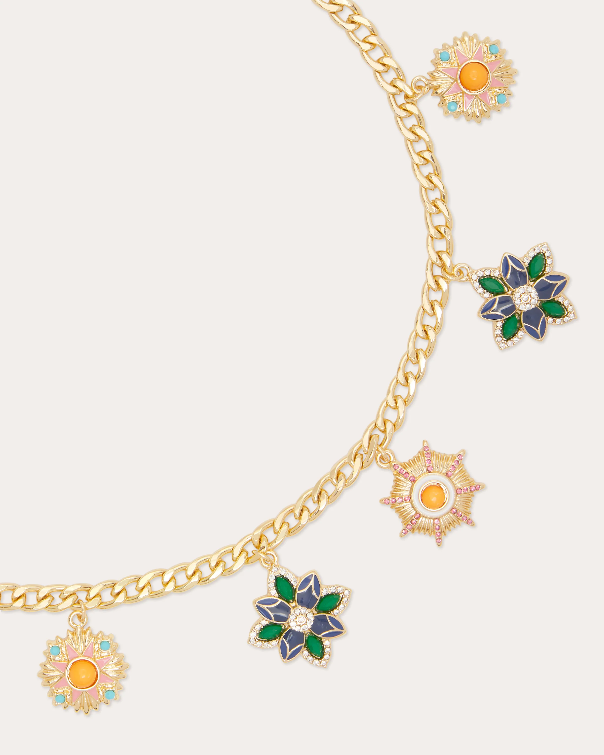 Camila Flower Charm Necklace - Image 2