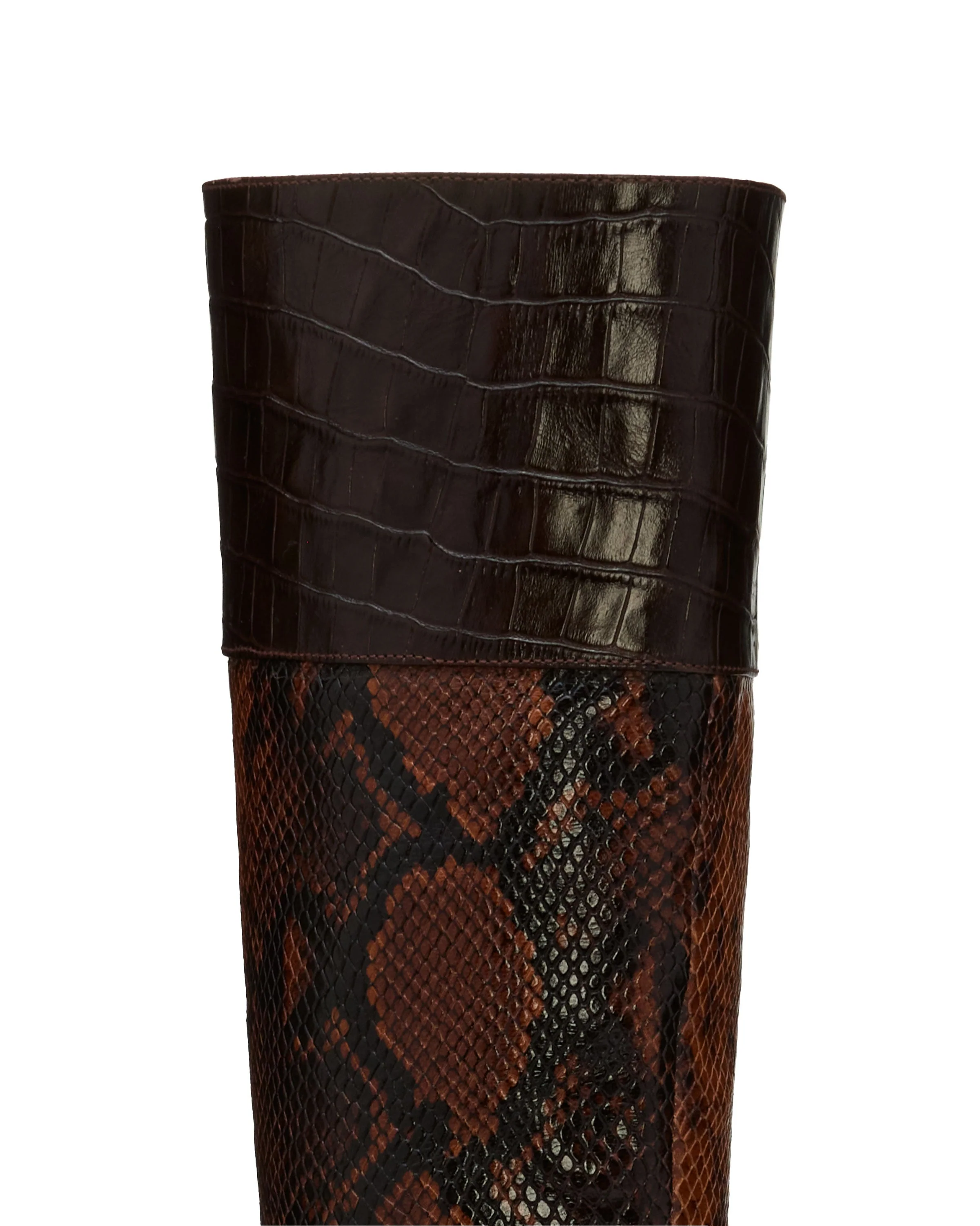 Cassie Heeled Boots | BROWN SNAKE - Image 4