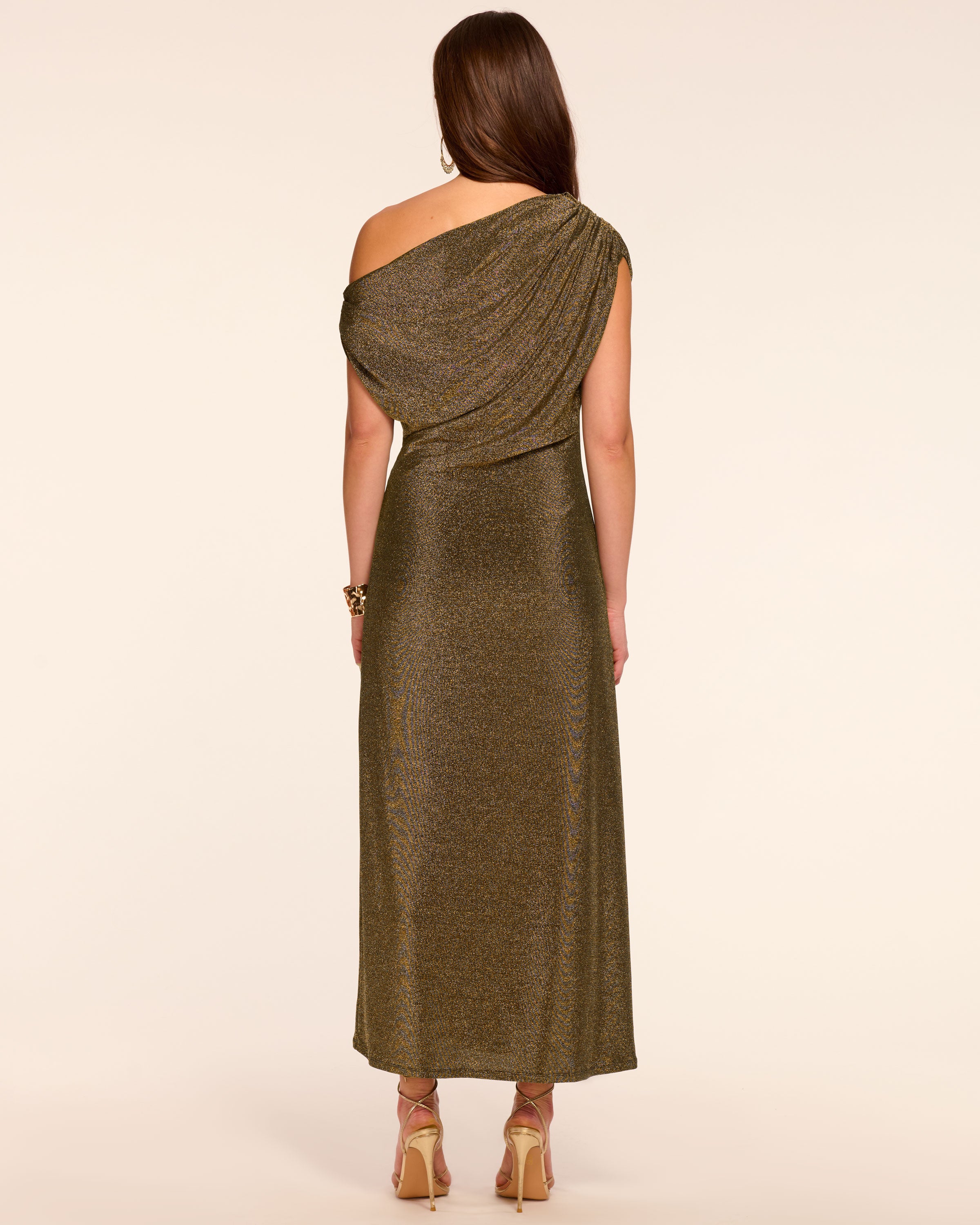 Chet Sparkle Knit Off-The-Shoulder Midi Dress - Image 4
