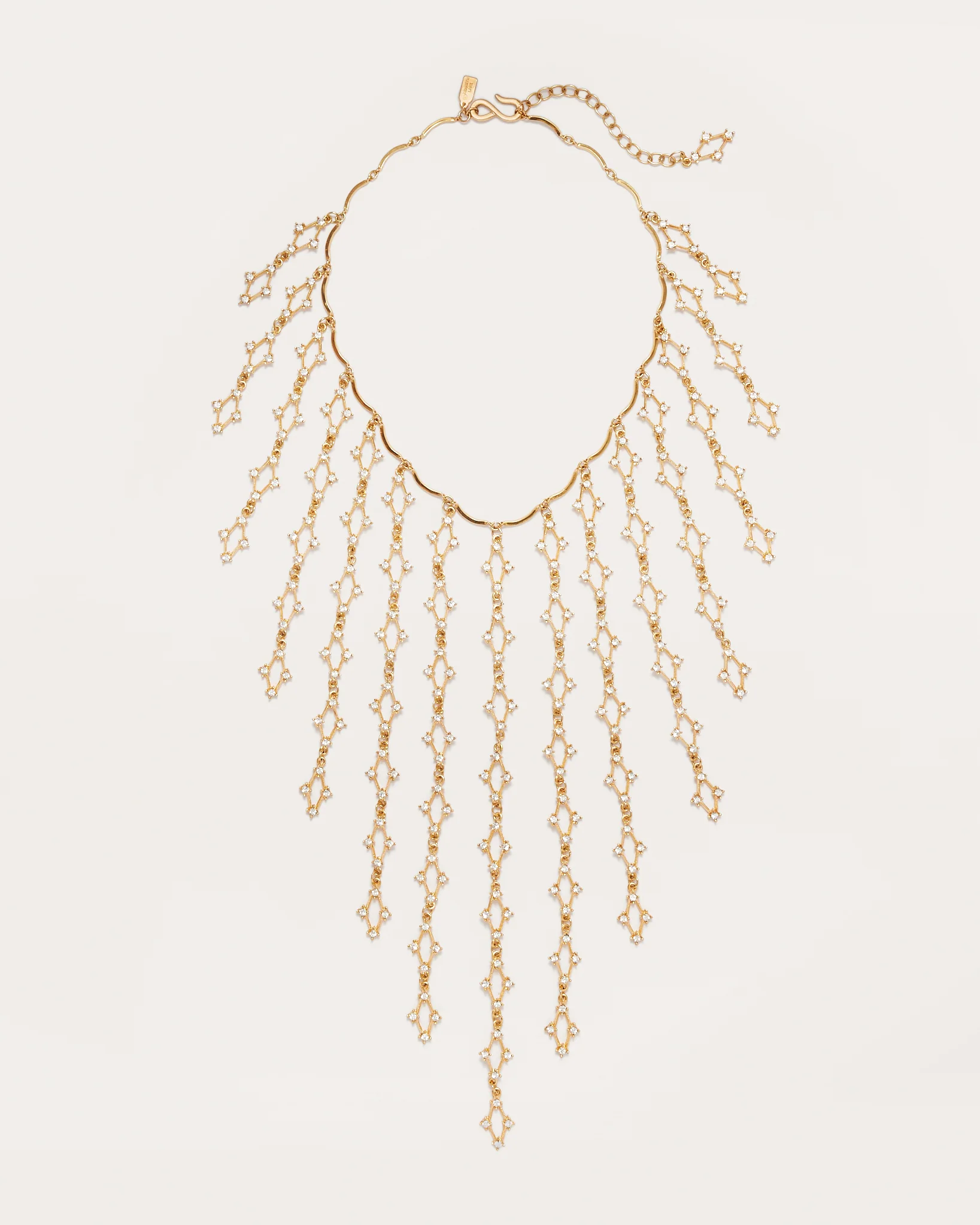 Clarion Crystal Waterfall Necklace