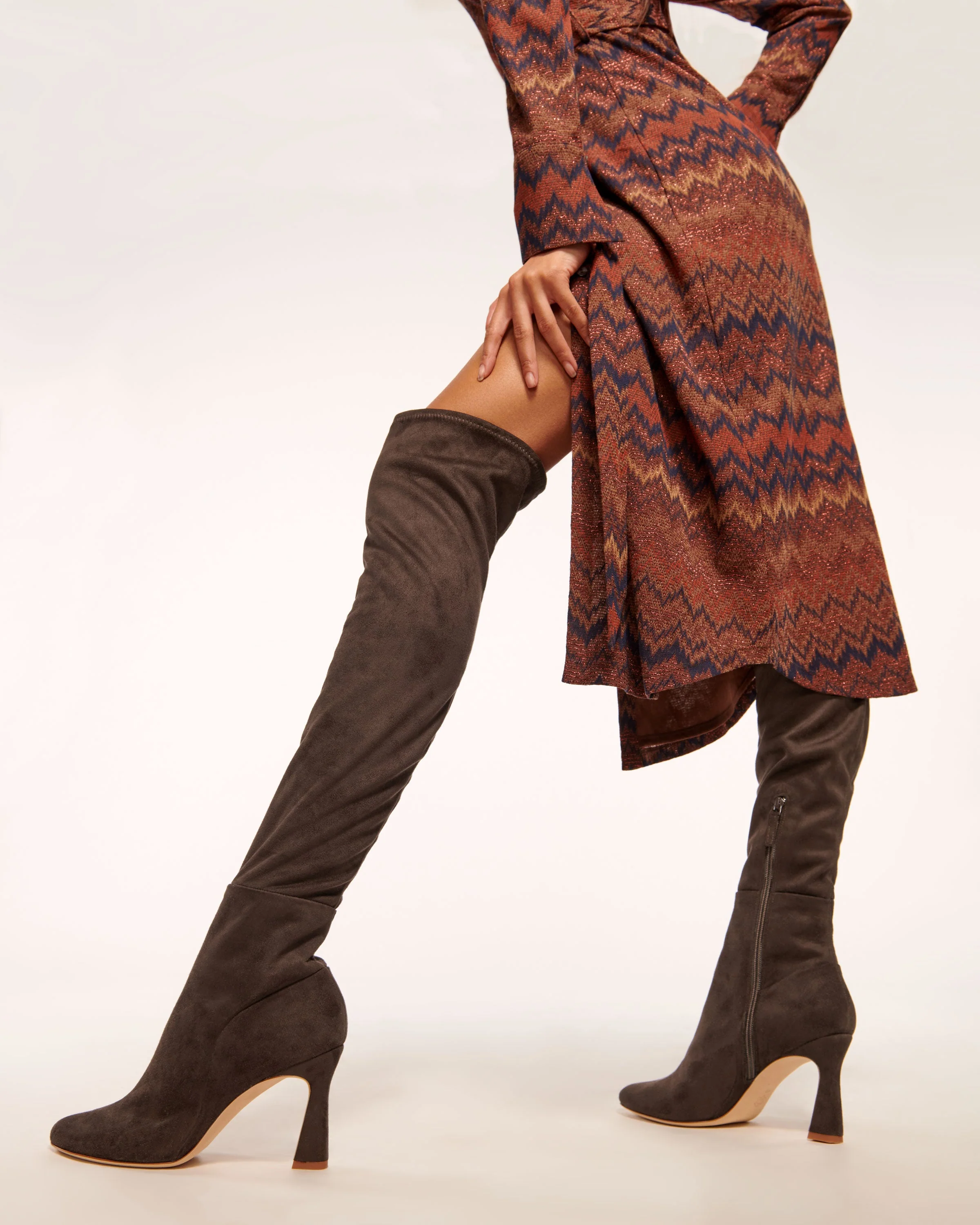 Dara Suede Over-The-Knee Boots | CHOCOLATE SUEDE - Image 6