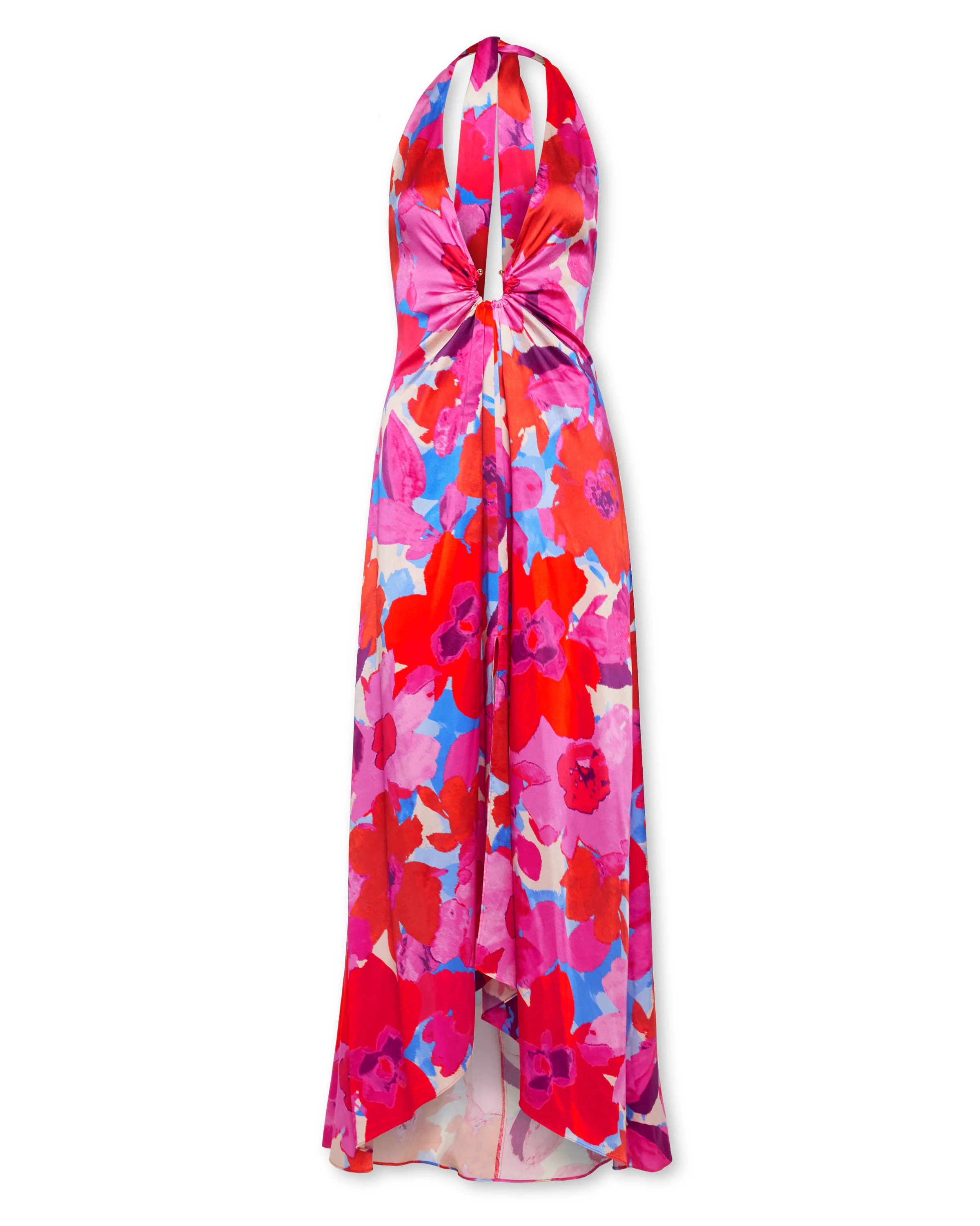 Darbi Silk Plunging Halter Gown - Image 8
