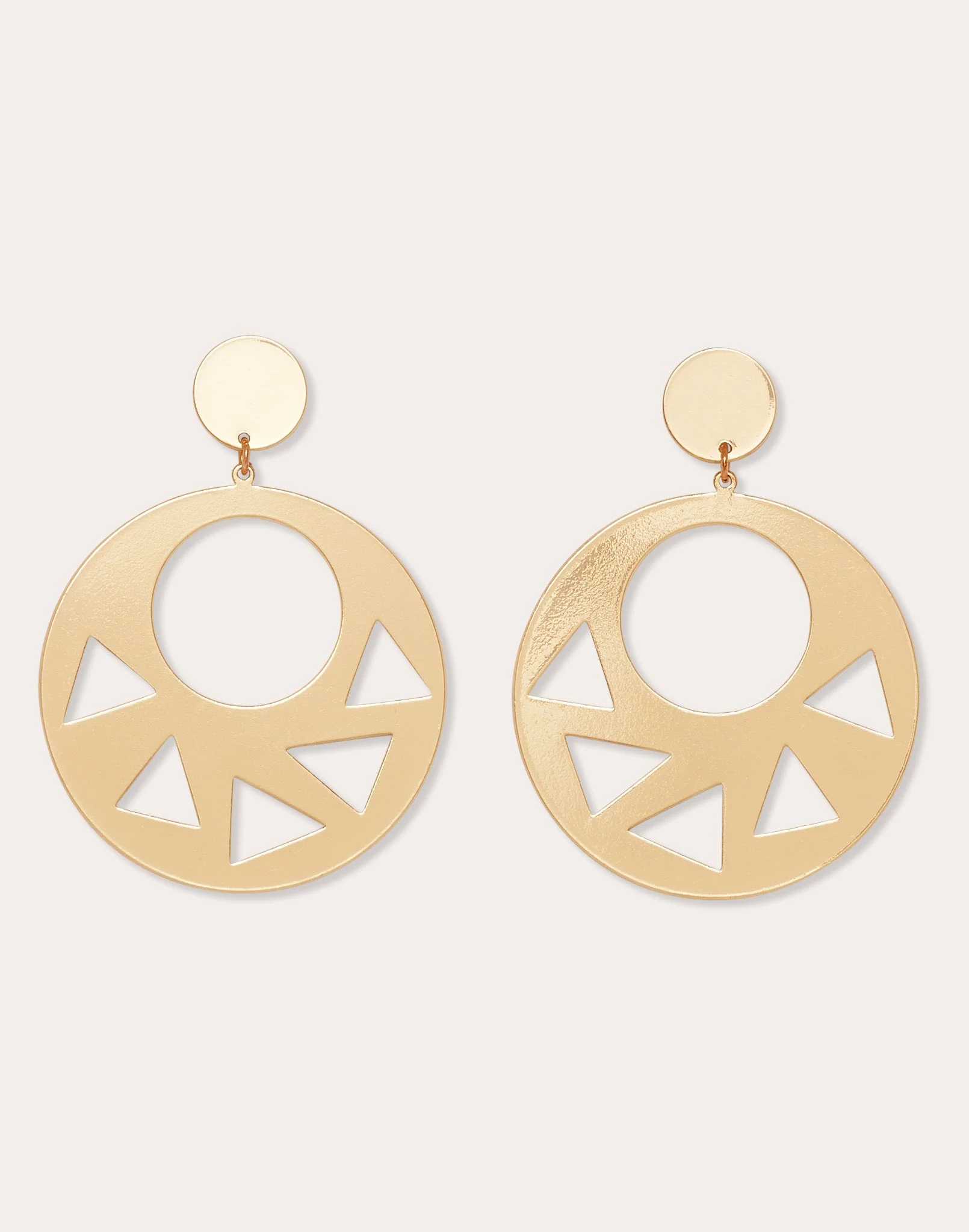 Dayana Cutout Disc Earrings - Image 3