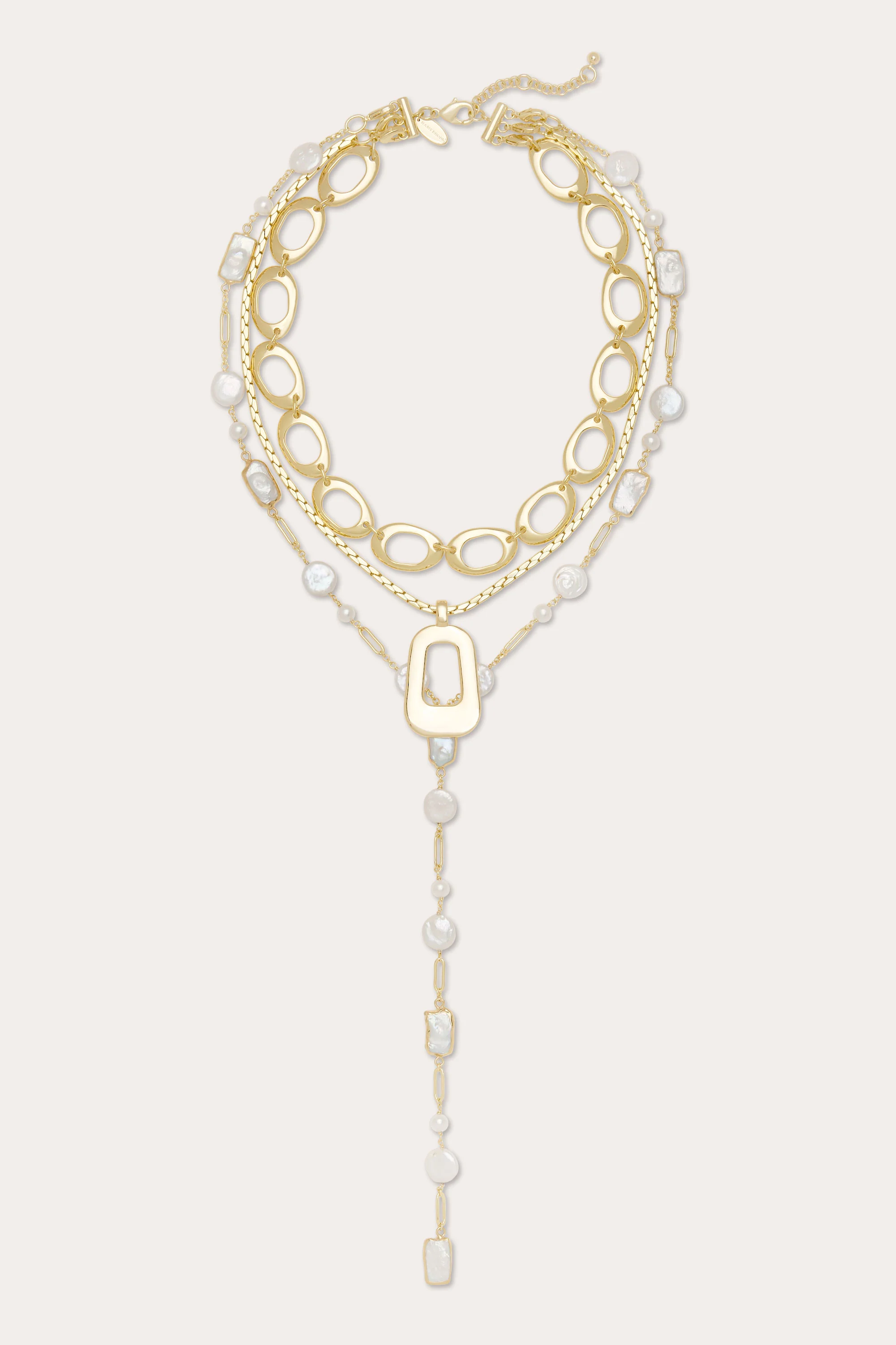 Elissa Pearl Lariat Necklace