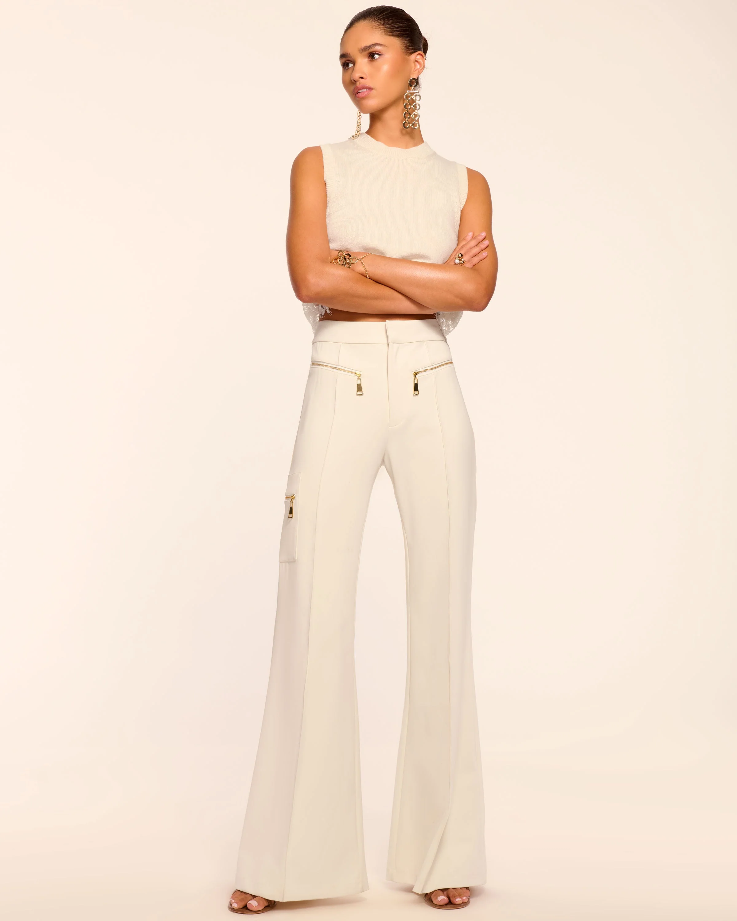 Emory Wide Leg Pant | WINTER WHITE - Image 2