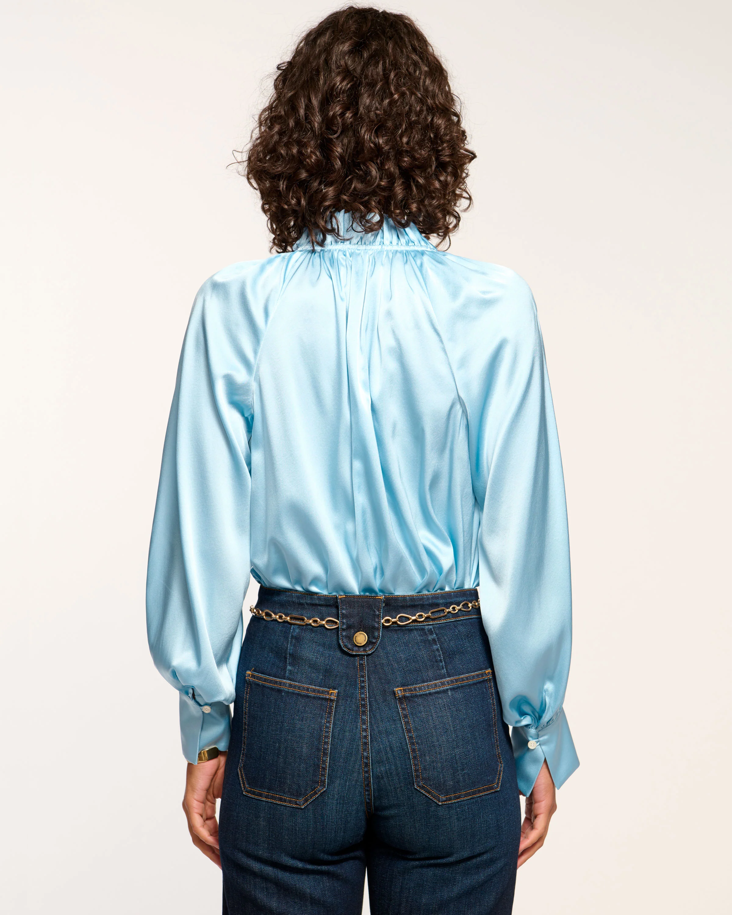 Gayle Silk Long Sleeve Blouse - Image 4