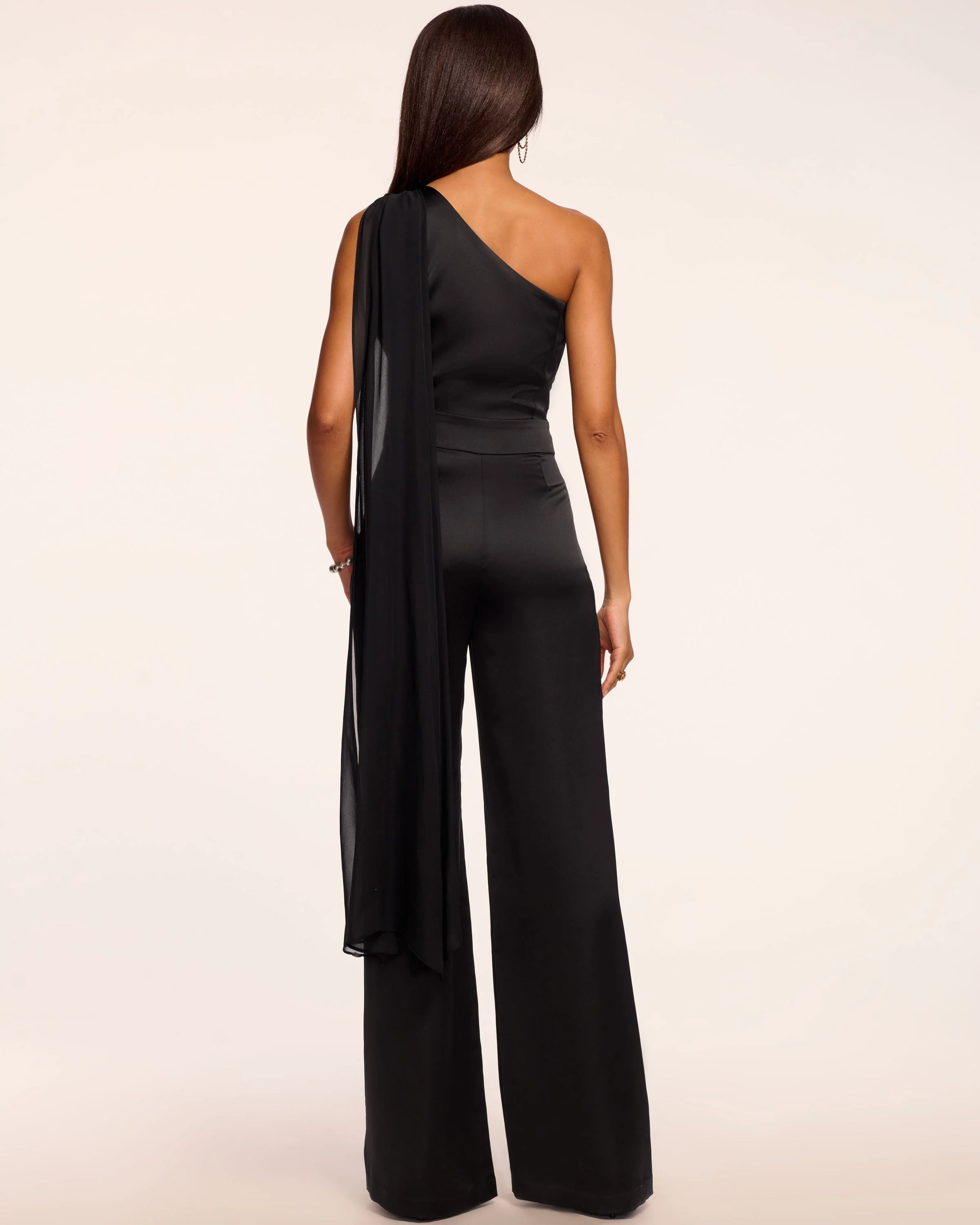 Genny One-Shoulder Wide Leg Jumpsuit - Image 4