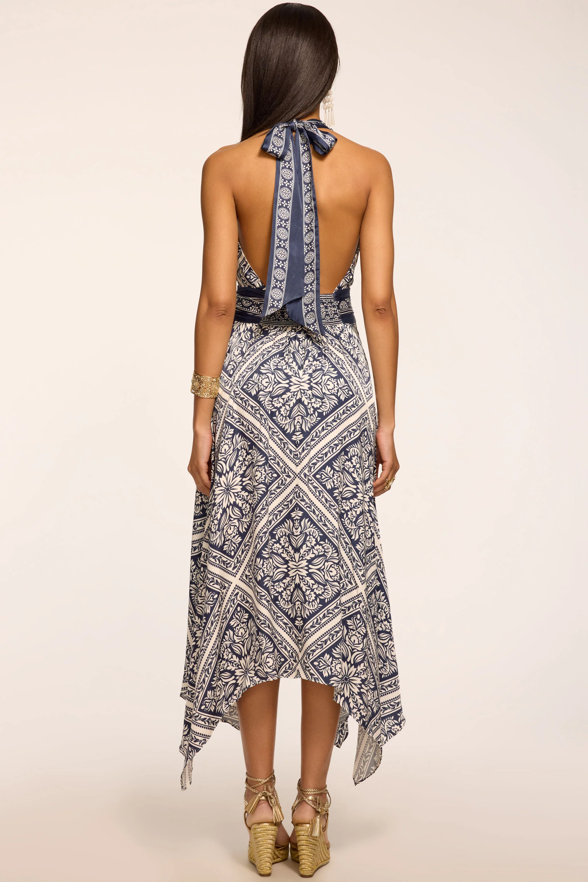 Georgina Printed Midi Dress - Image 4