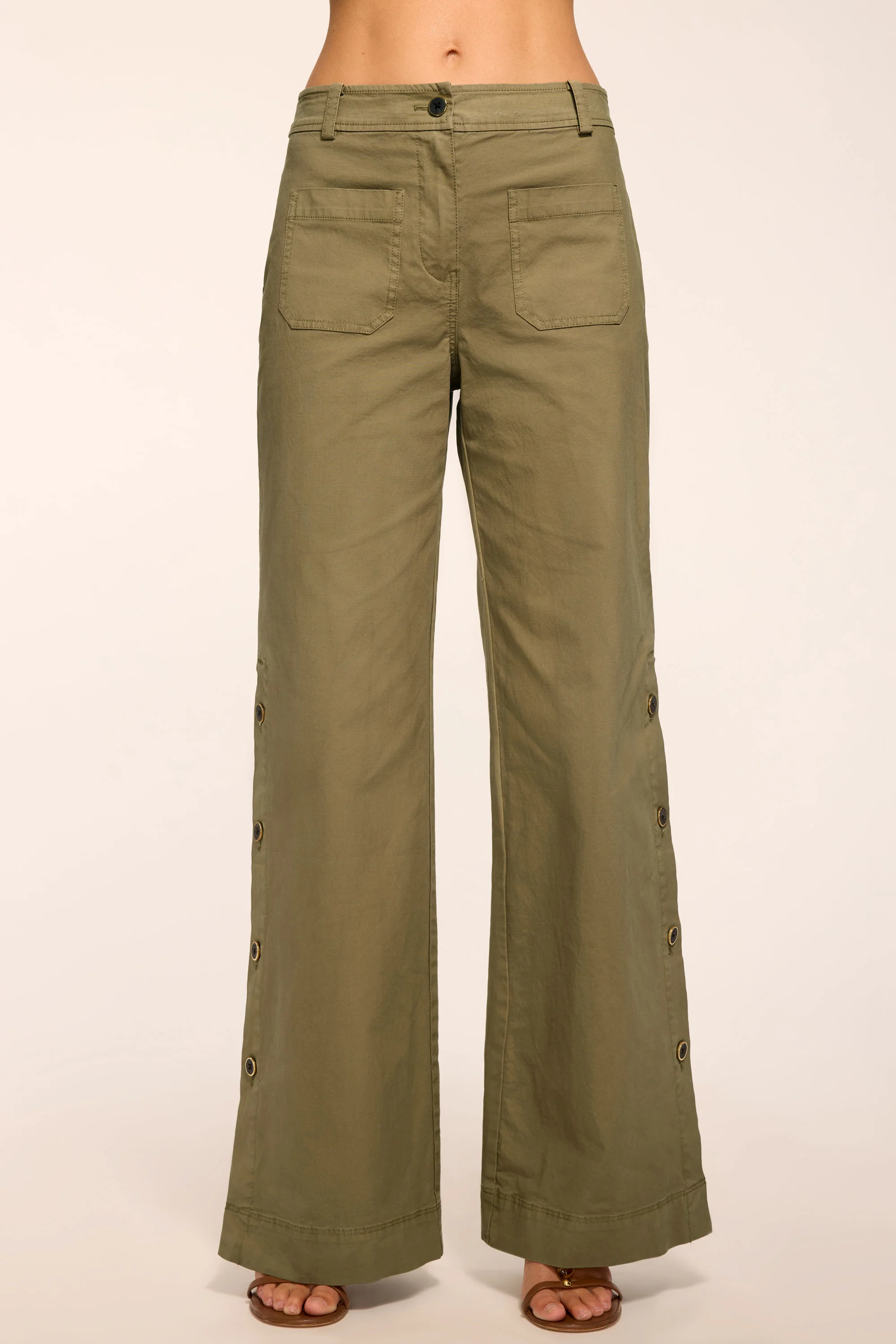 Giselle Canvas Wide Leg Pant