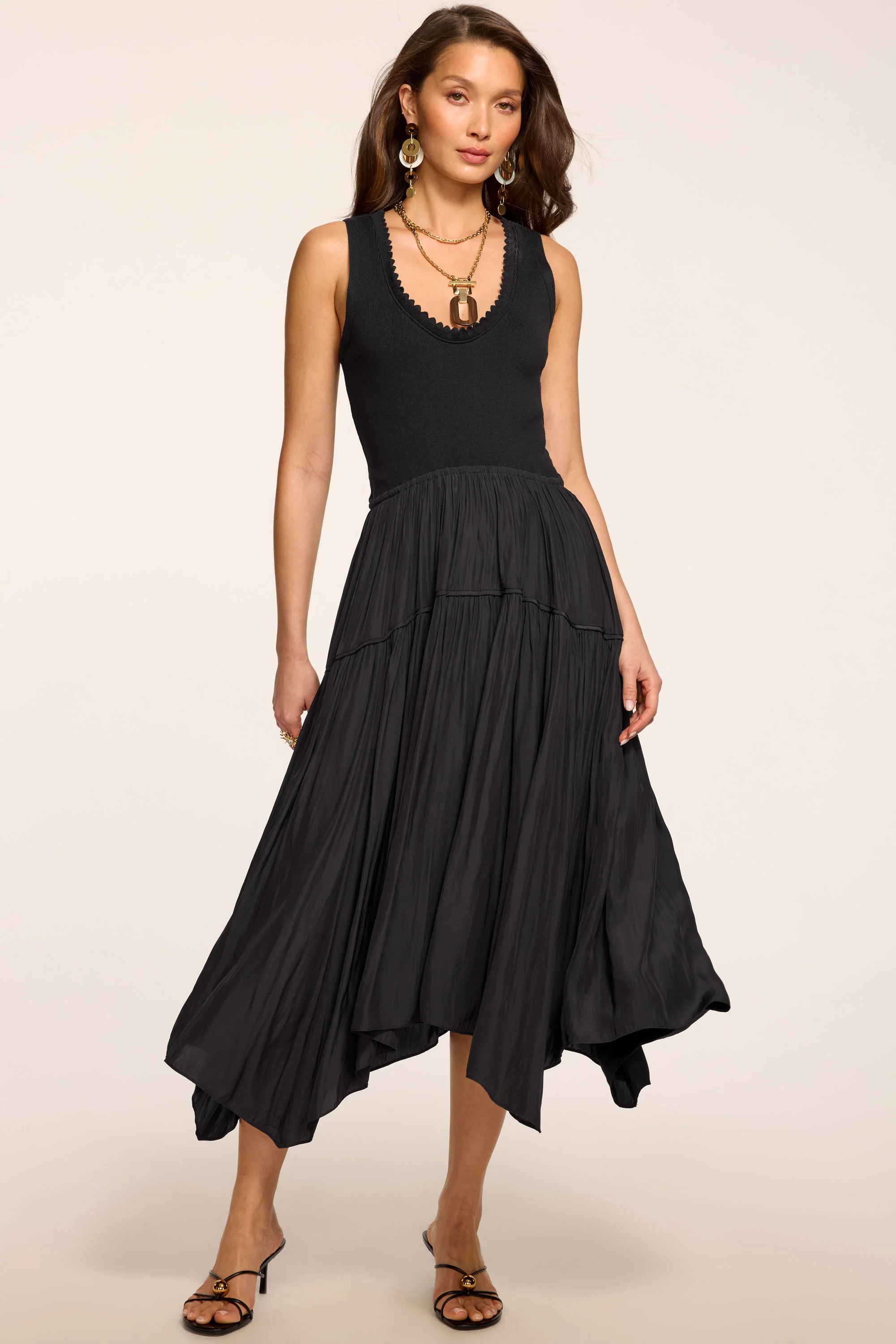 Hadley Knit Combo Midi Dress
