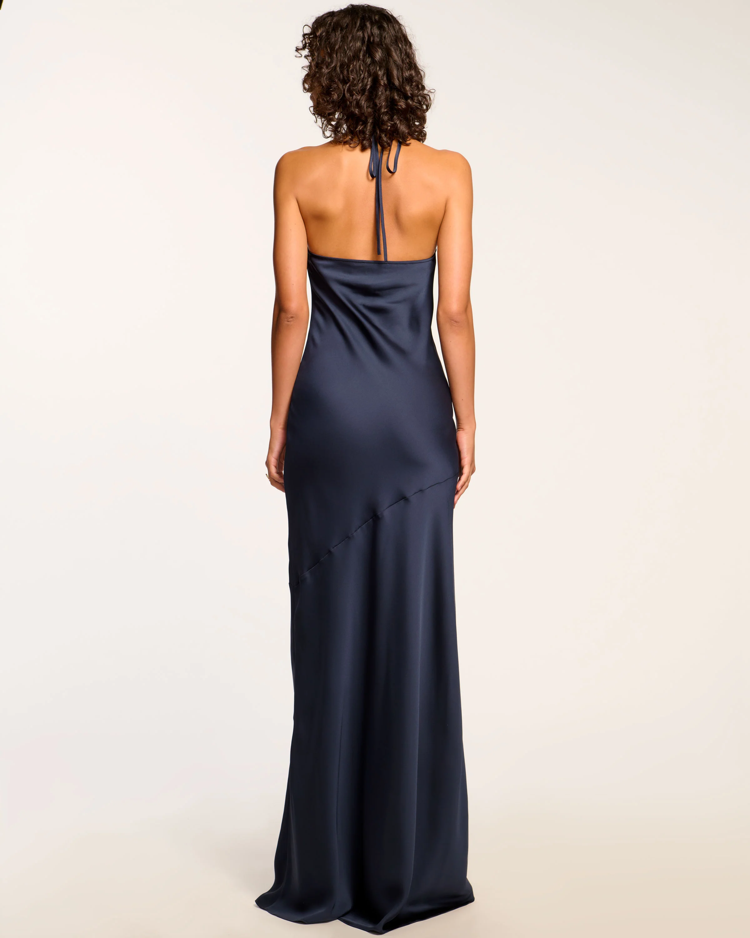 Haleigh Cowl Neck Halter Gown - Image 4