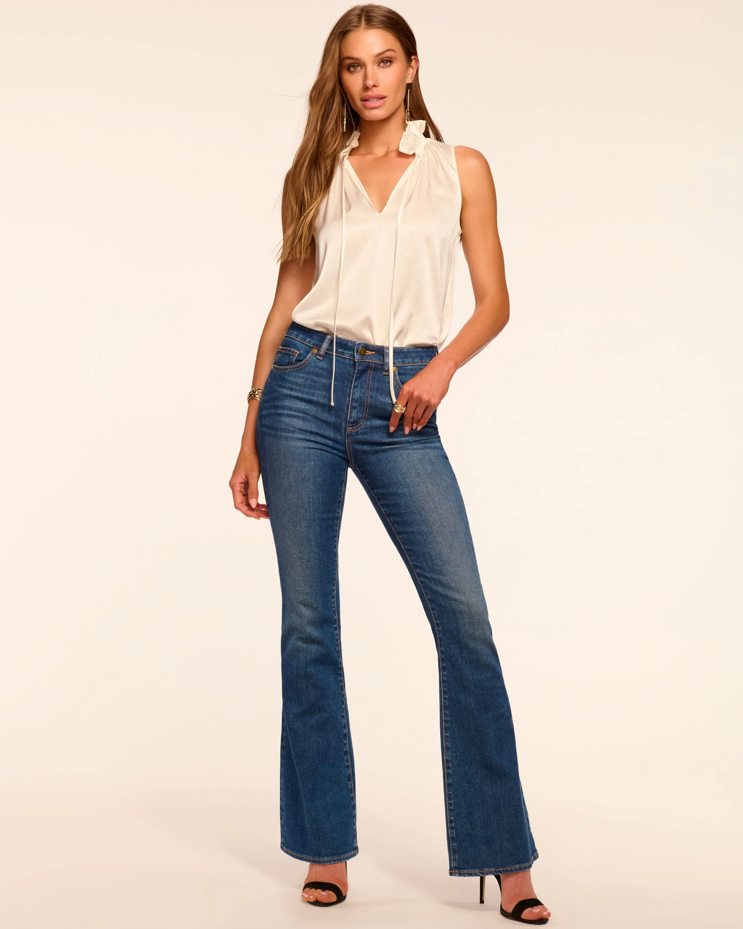 Helena 5-Pocket Flare Jean - Image 2