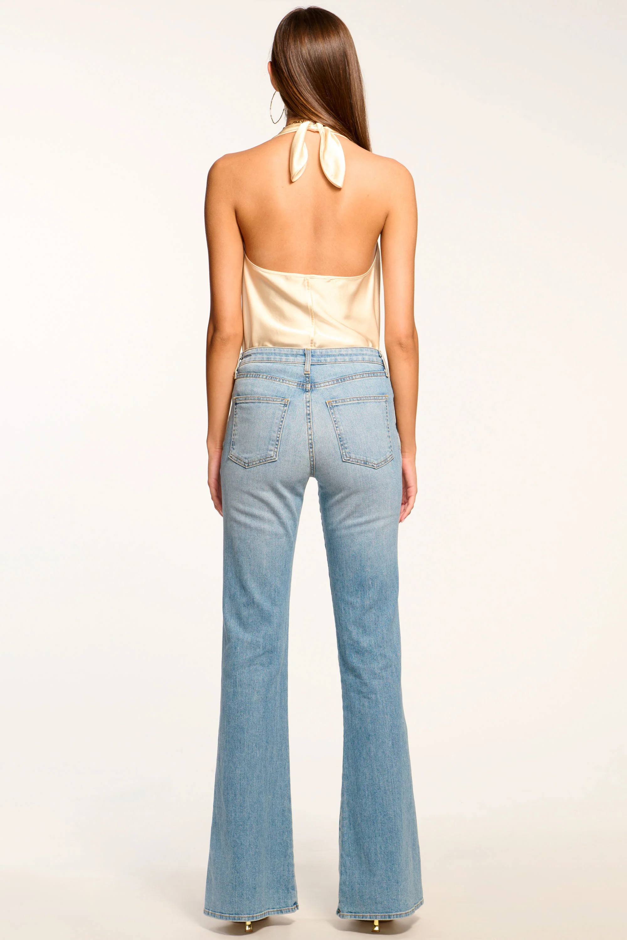 Helena High-Rise Flare Jean | LIGHT WASH - Image 4