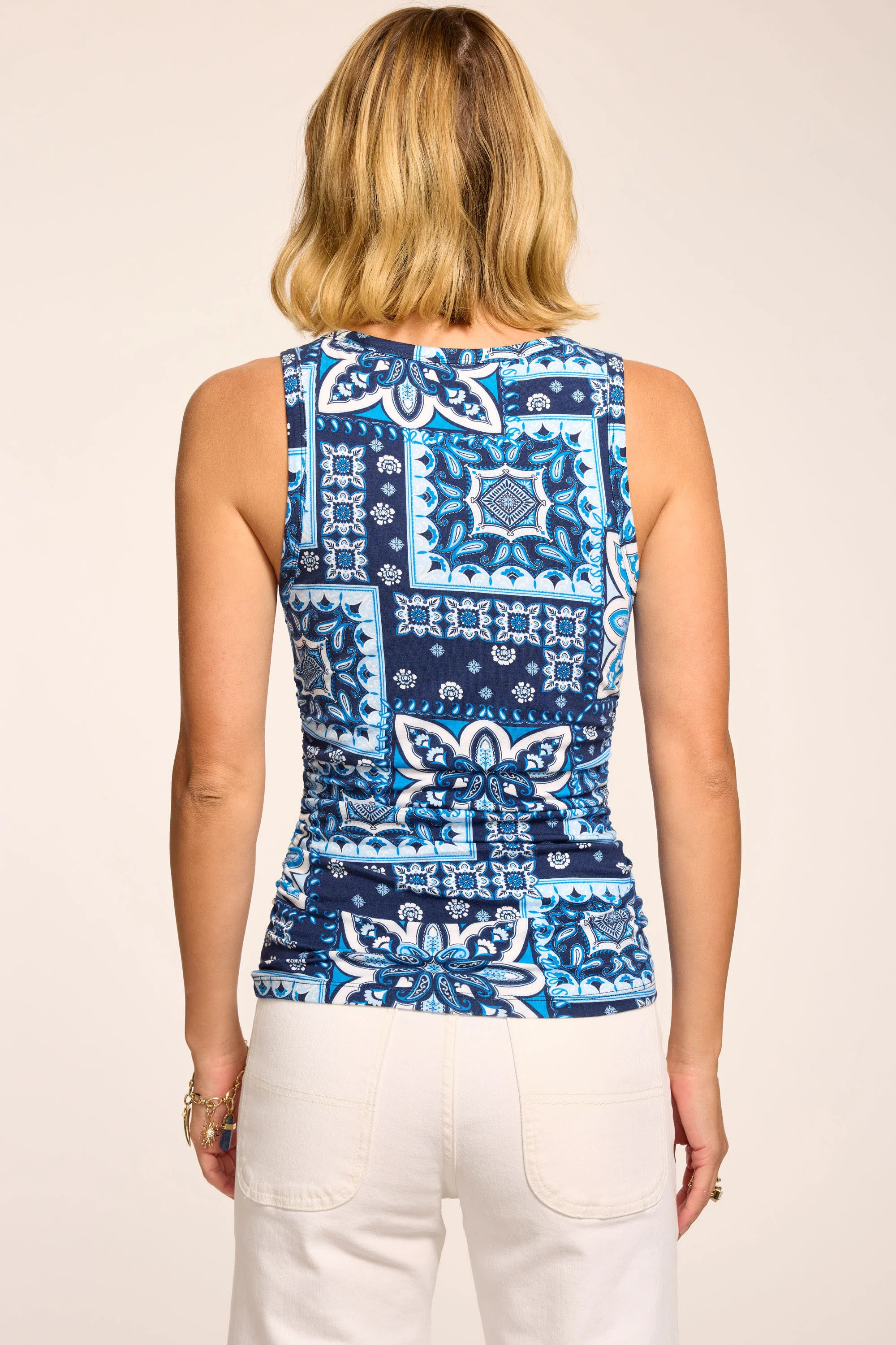Indie Printed Scoop Neck Tank Top - Image 3