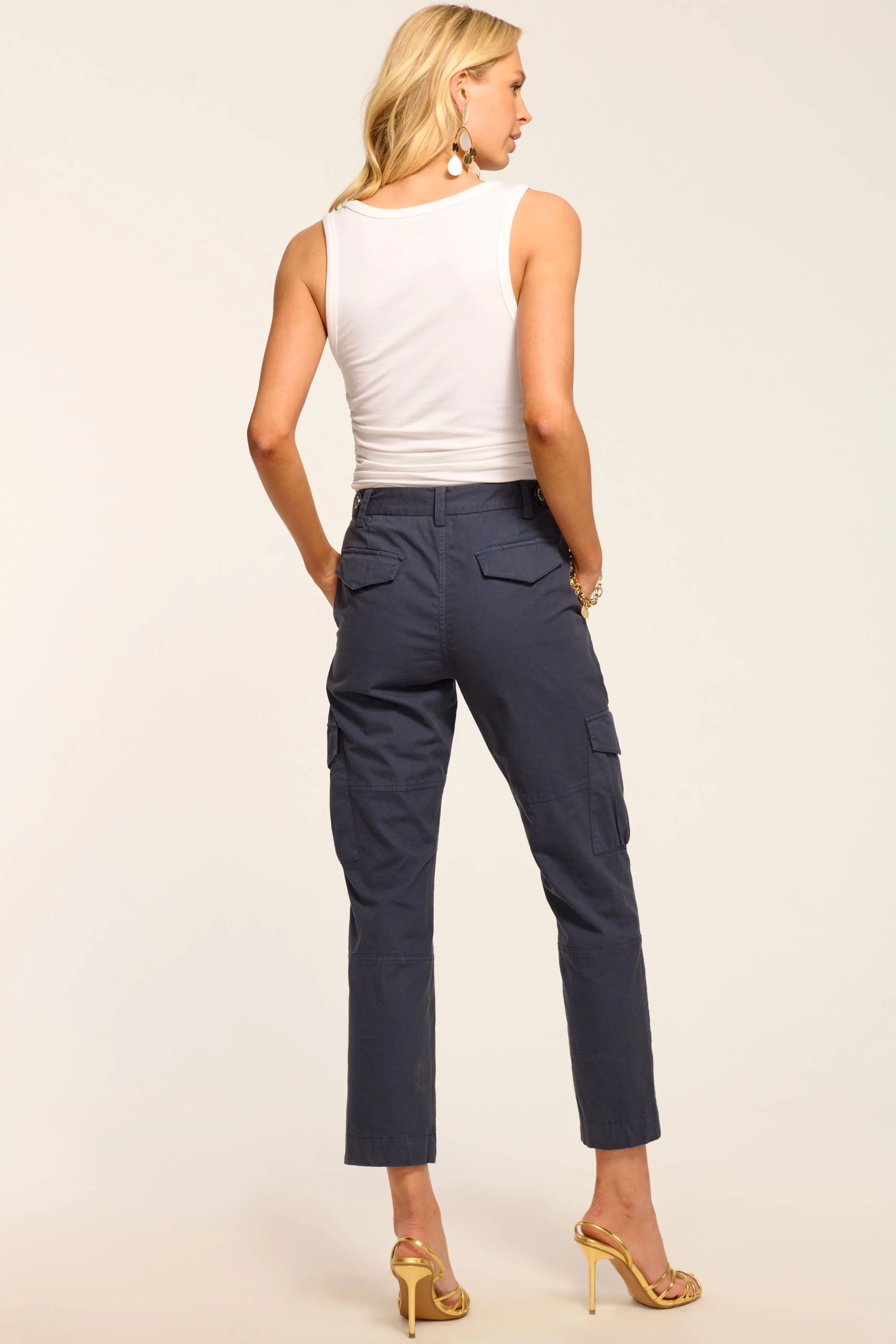 Isabelle Canvas Ankle Length Pant - Image 4