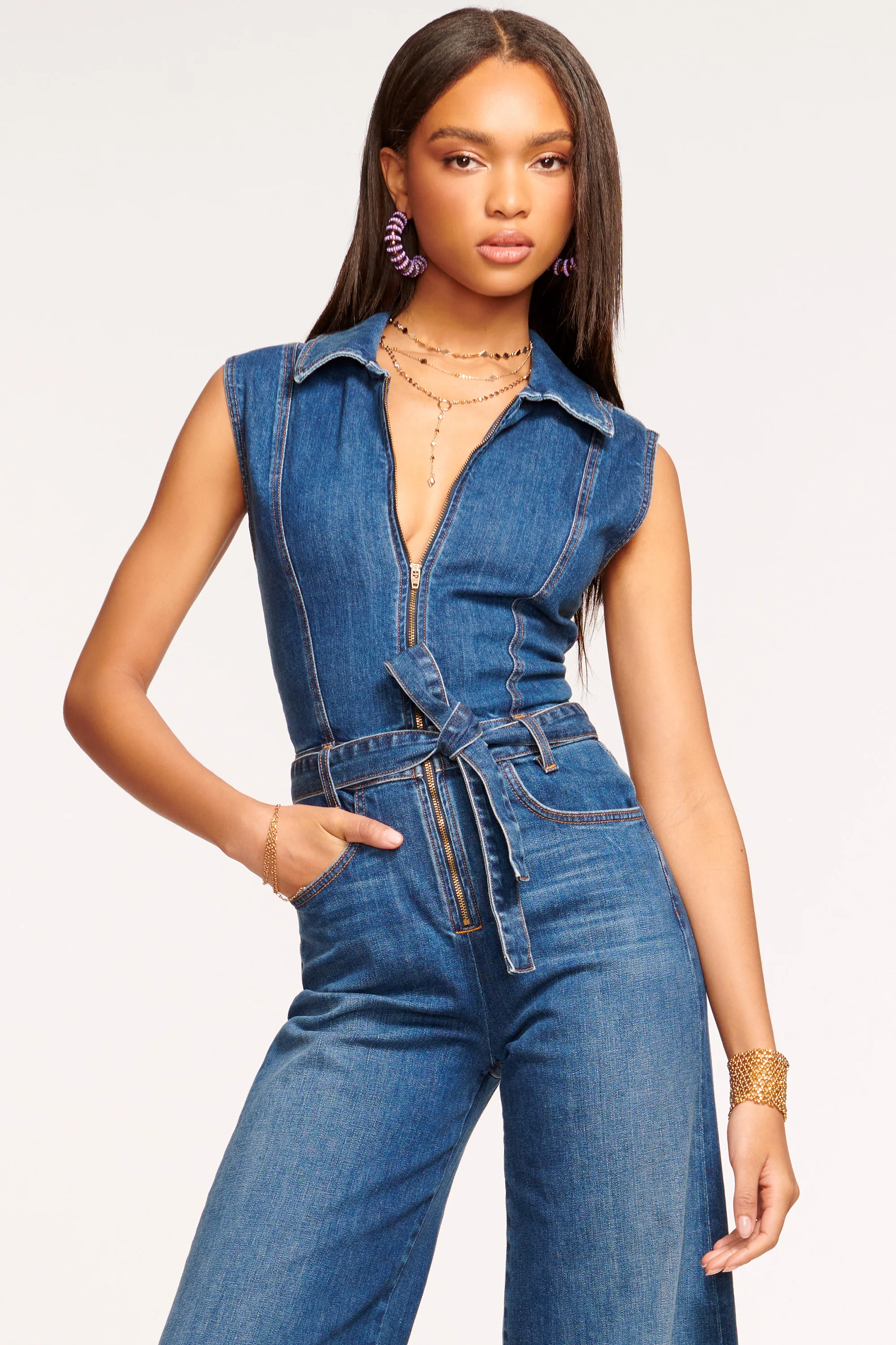 Jemma Denim Jumpsuit - Image 2