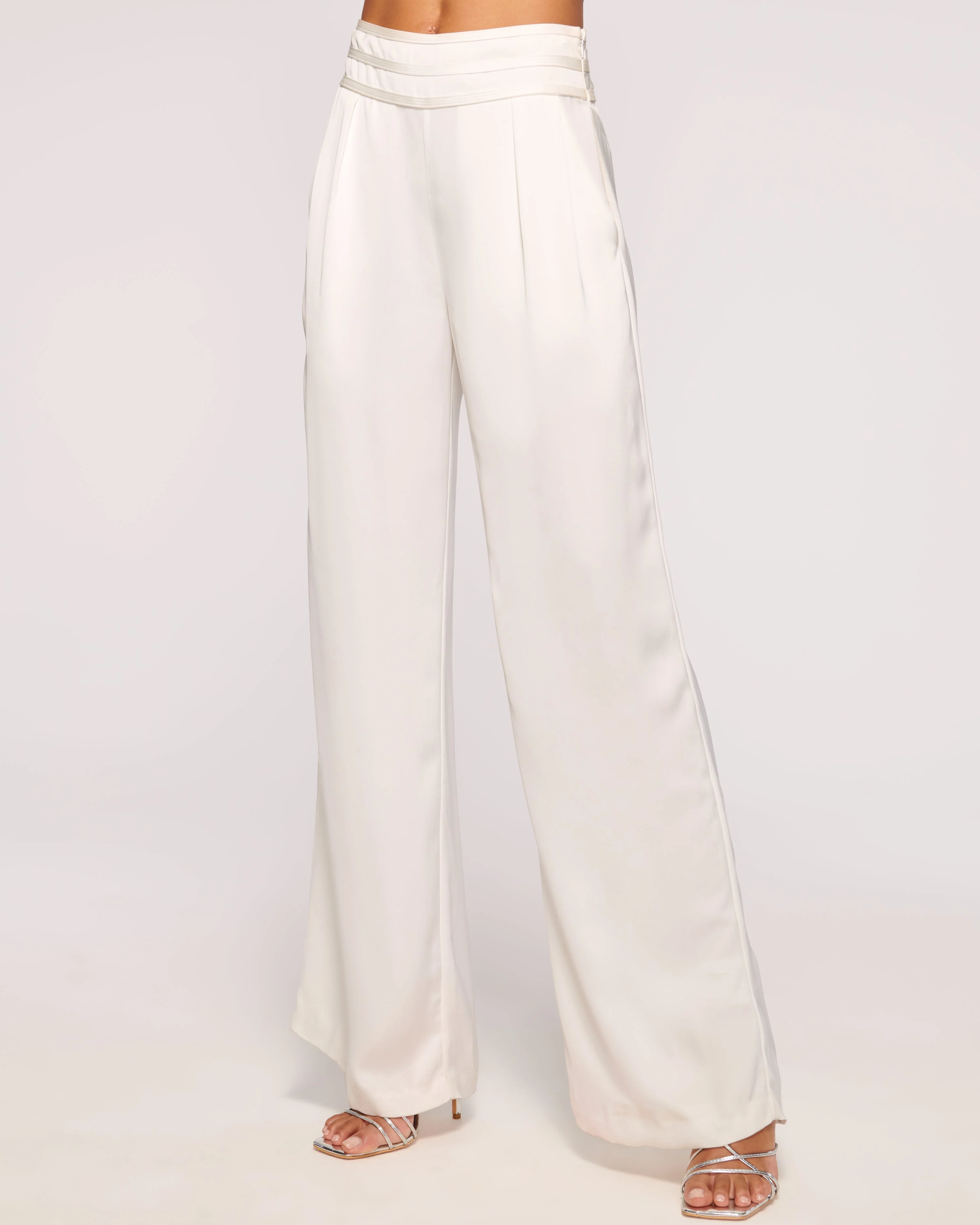 Joss Cropped Wide Leg Pant | IVORY