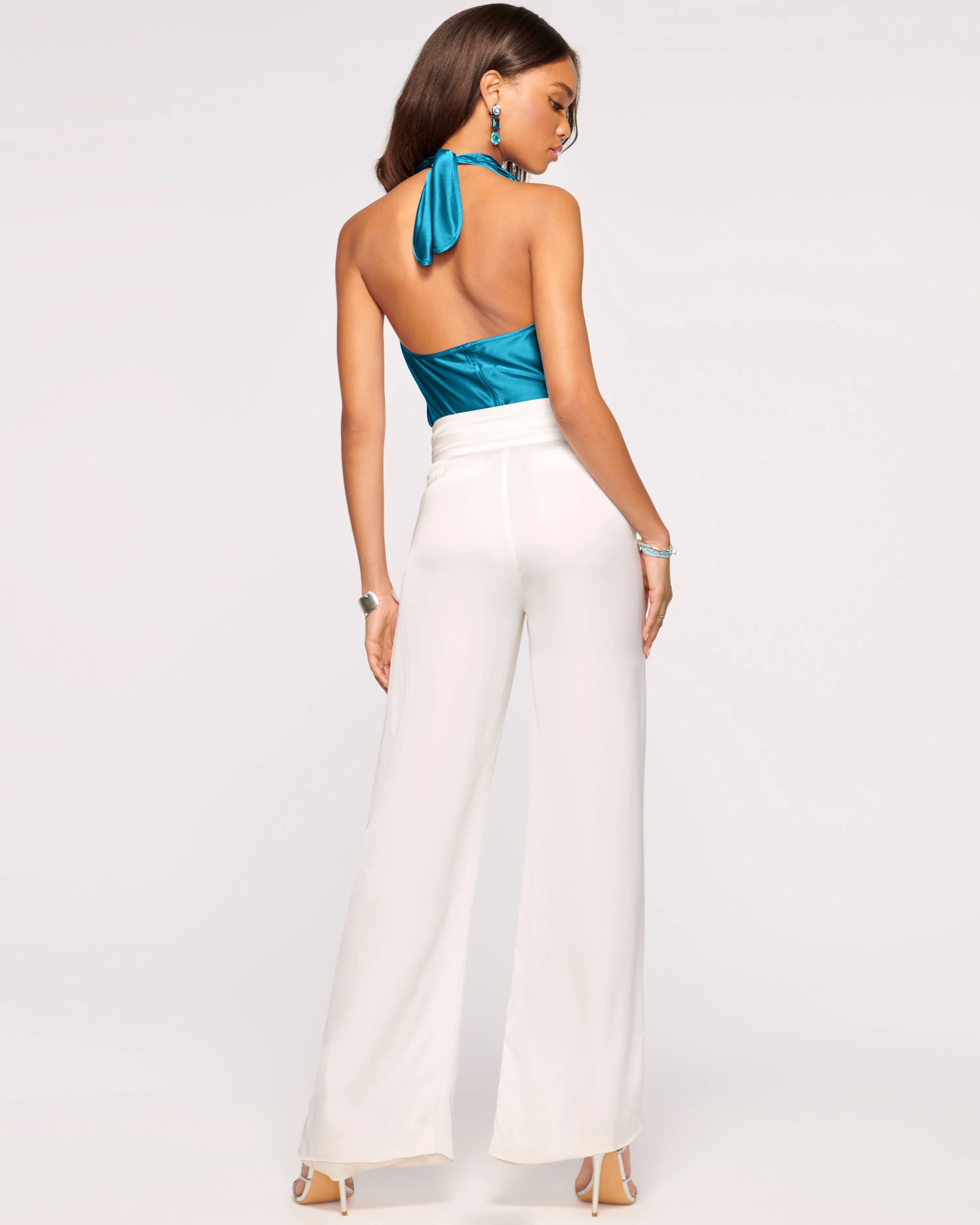 Joss Cropped Wide Leg Pant | IVORY - Image 6