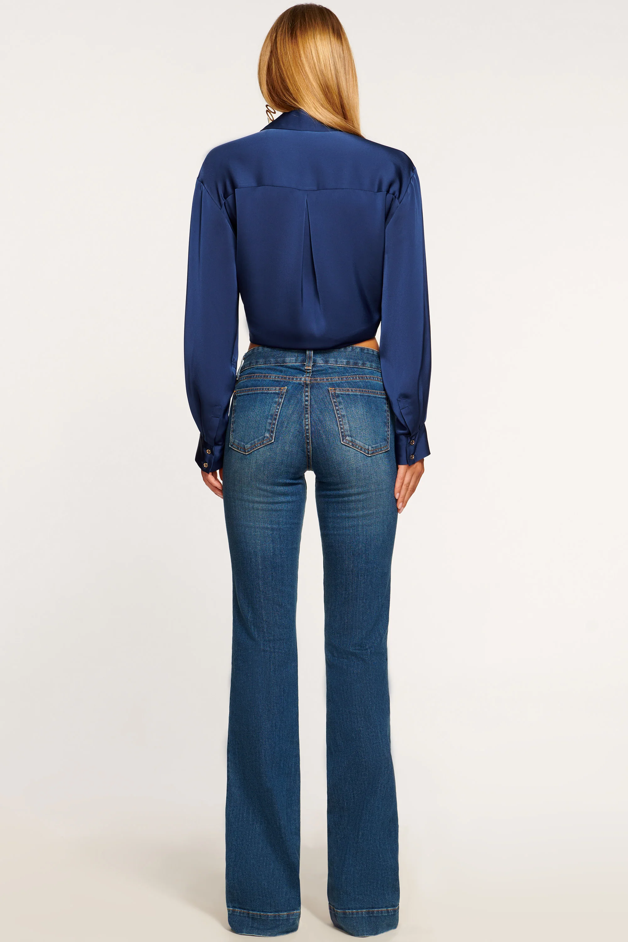 Kyle 5-Pocket Low-Rise Flare Jean - Image 4