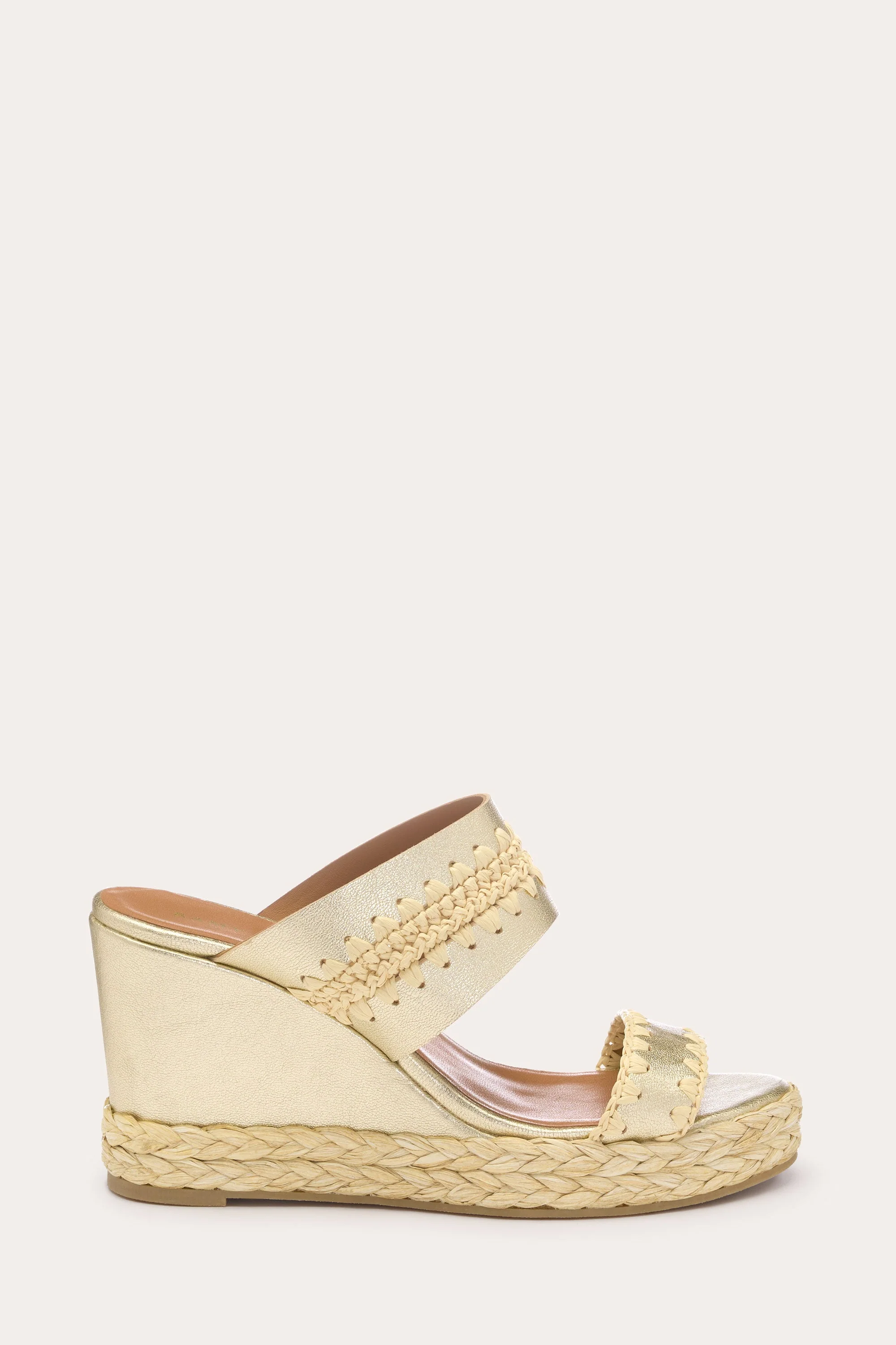 Landyn Crochet Espadrille Wedge | GOLD - Image 3