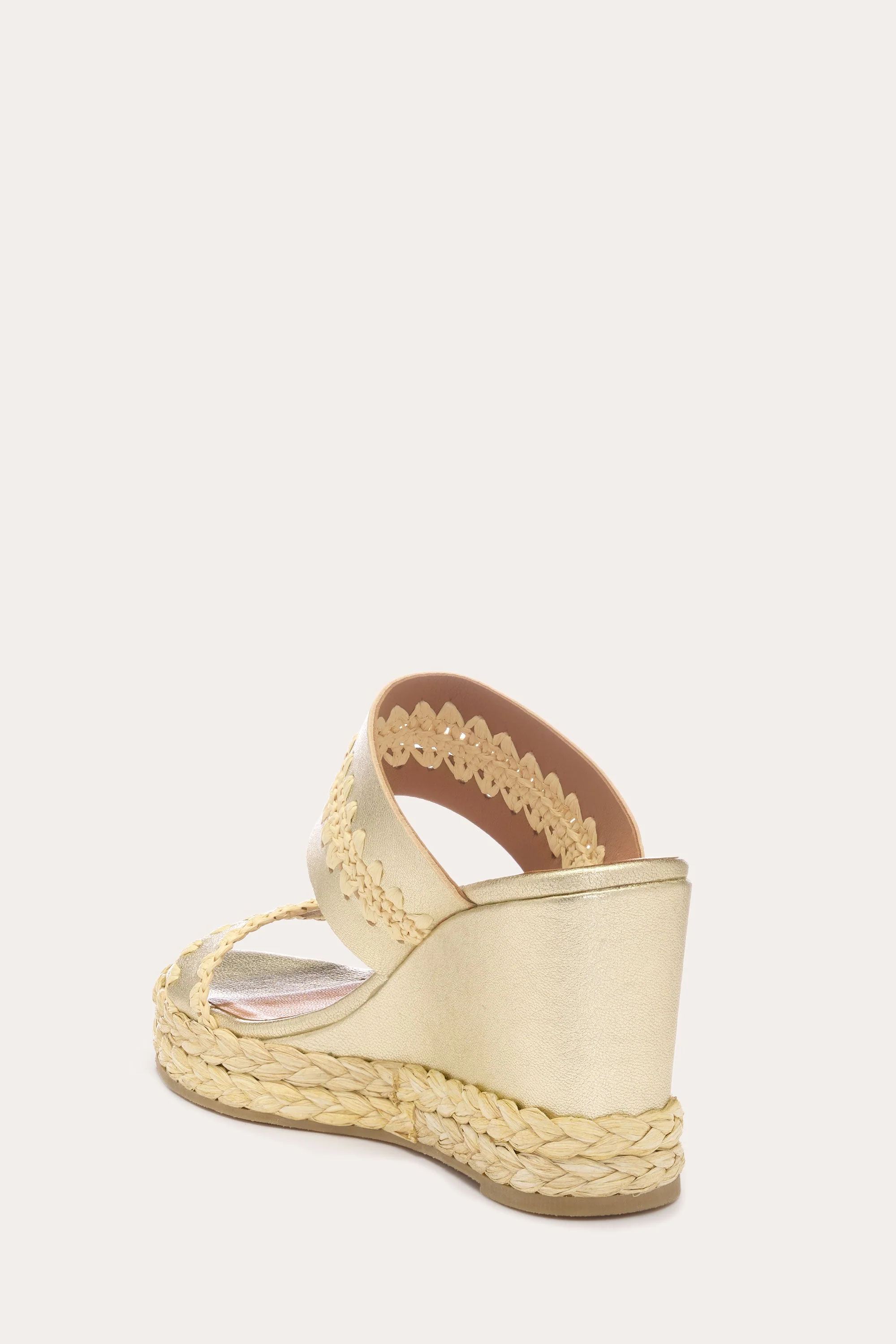 Landyn Crochet Espadrille Wedge | GOLD - Image 4