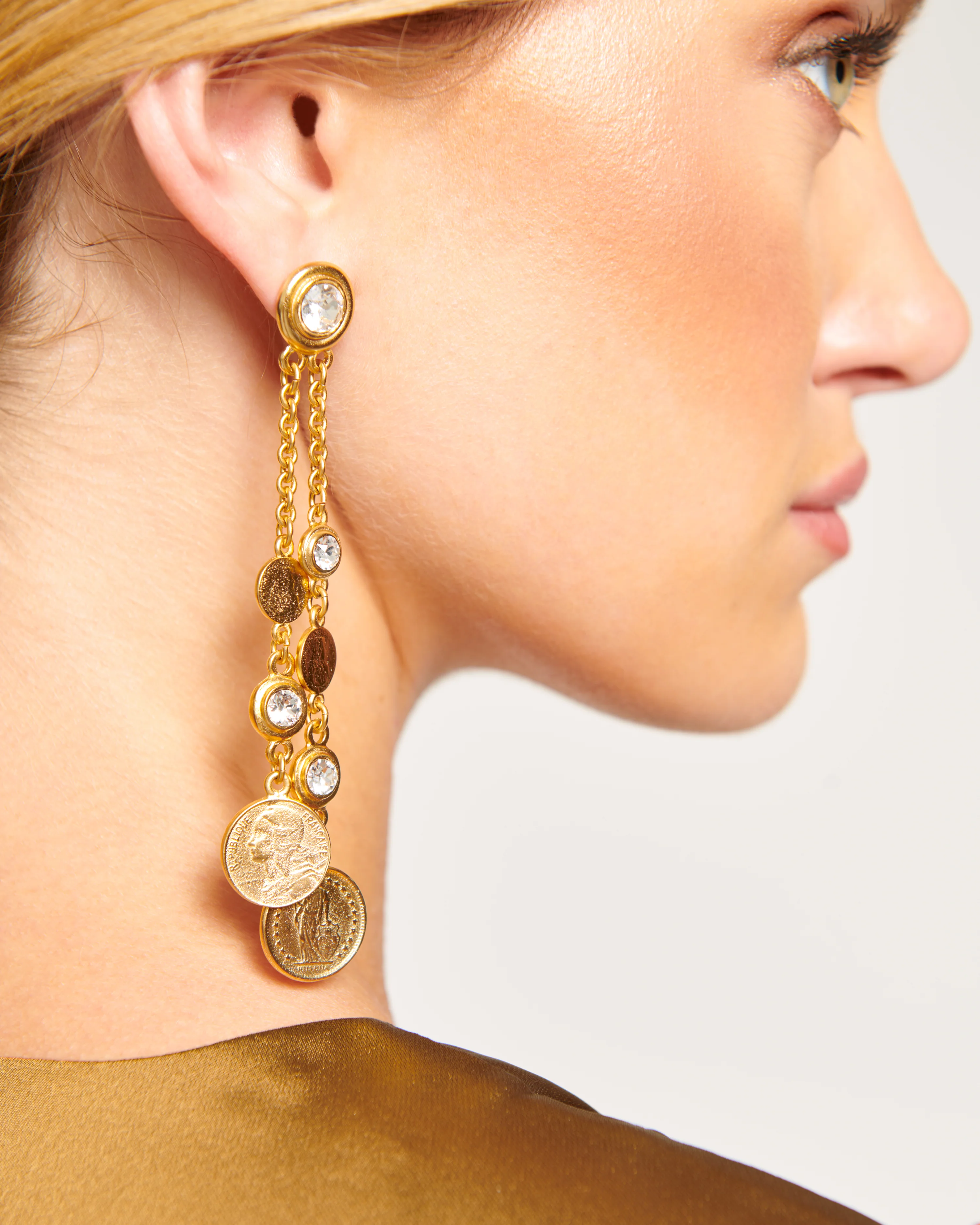 Lane Coin Earrings - Image 2