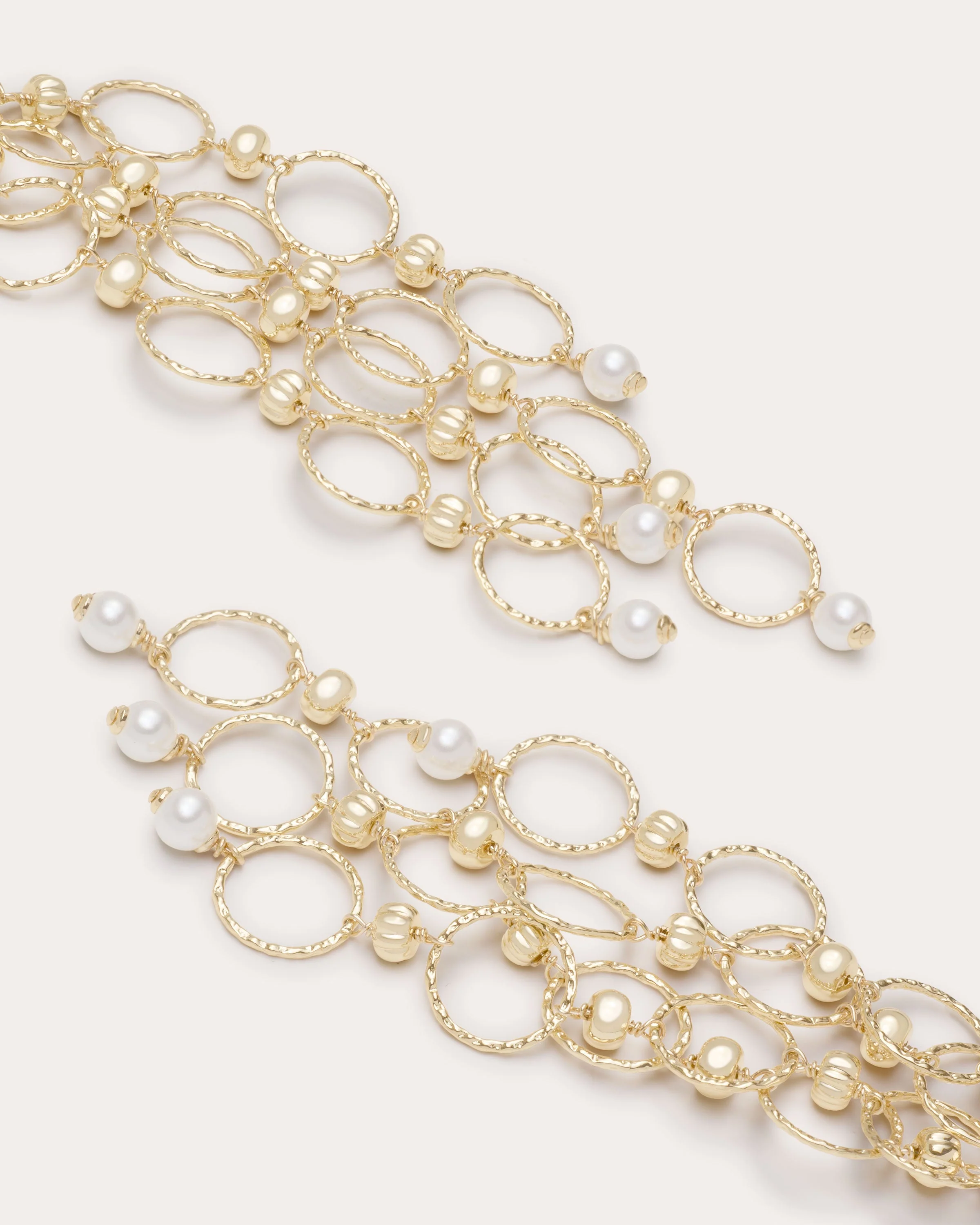 Lila Beaded Chandelier Earrings - Image 3