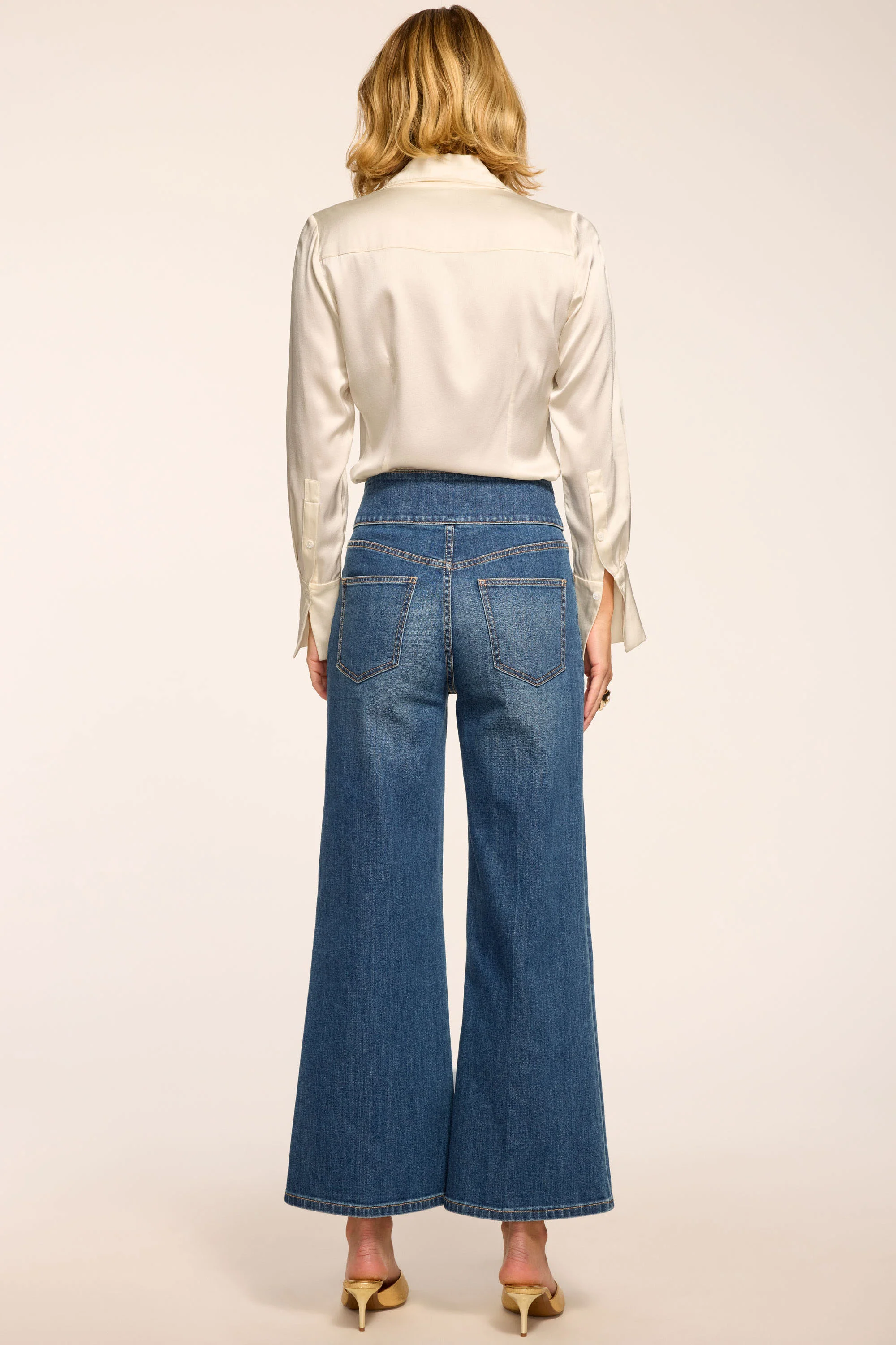 Liv Cropped Wide Leg Jean - Image 4