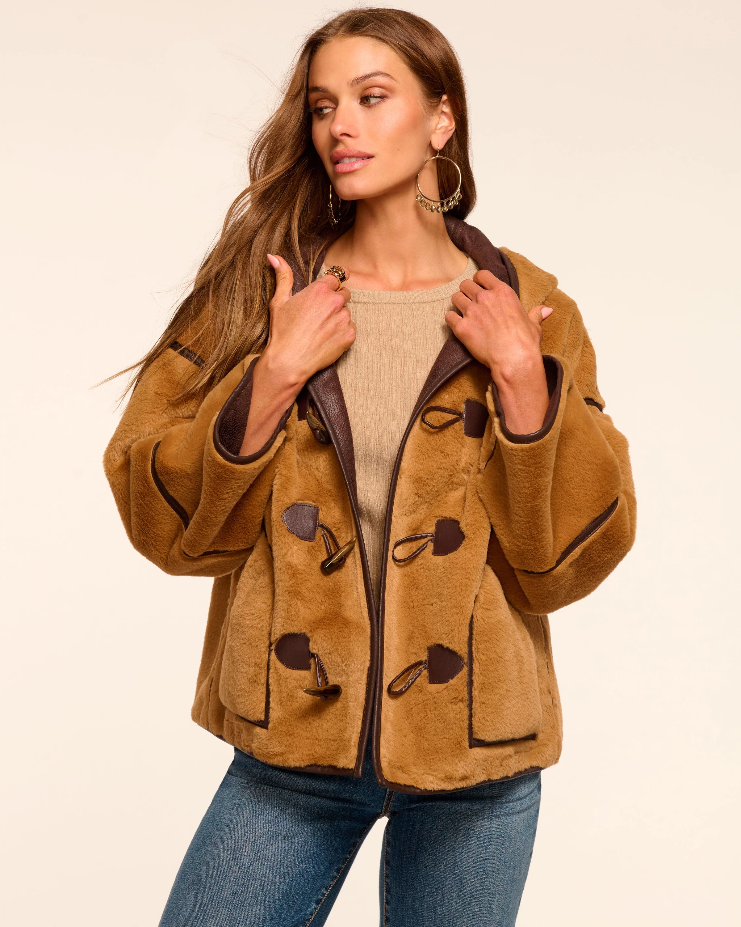 Lucy Faux Fur Coat - Image 2