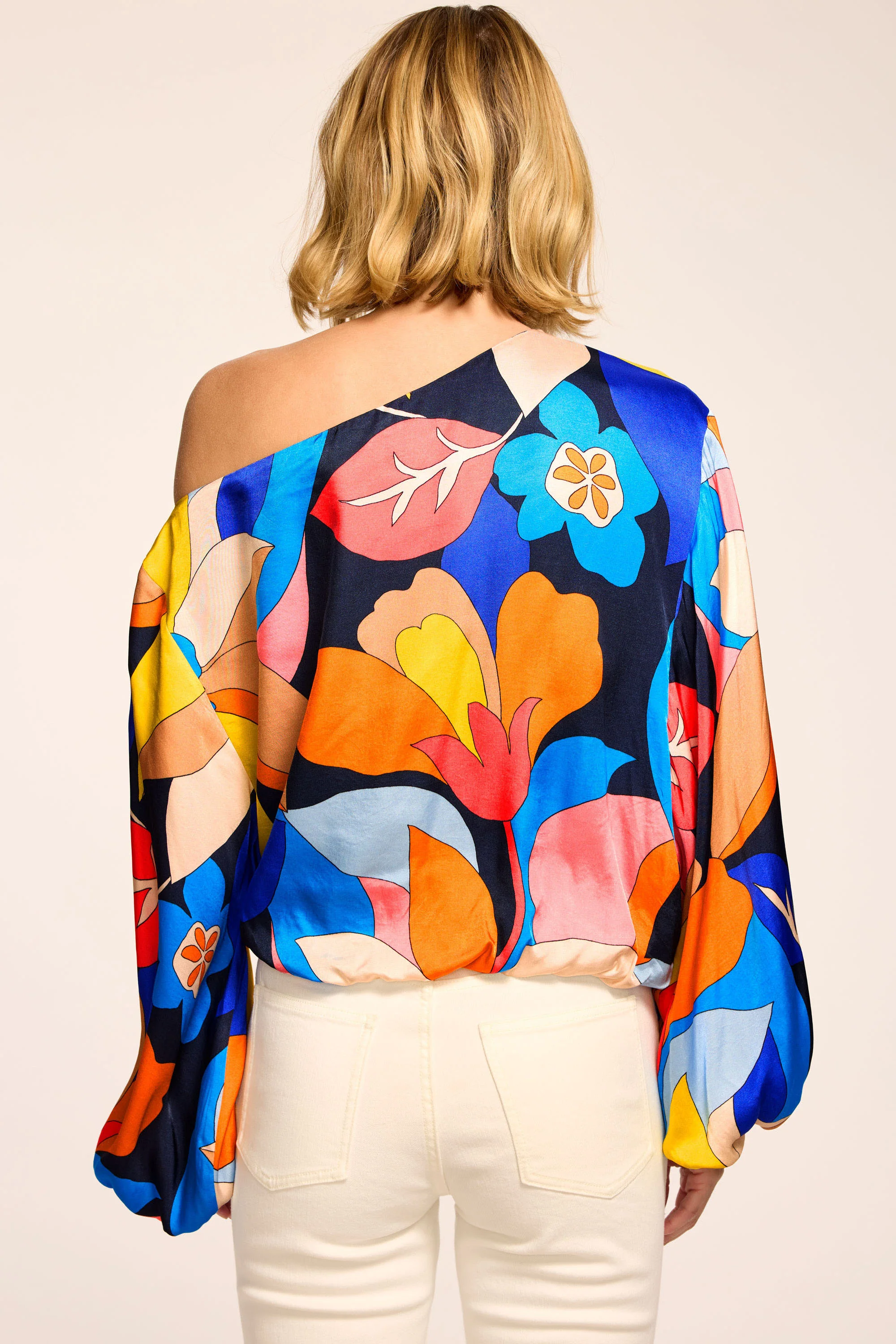 Marley Printed One-Shoulder Top - Image 3