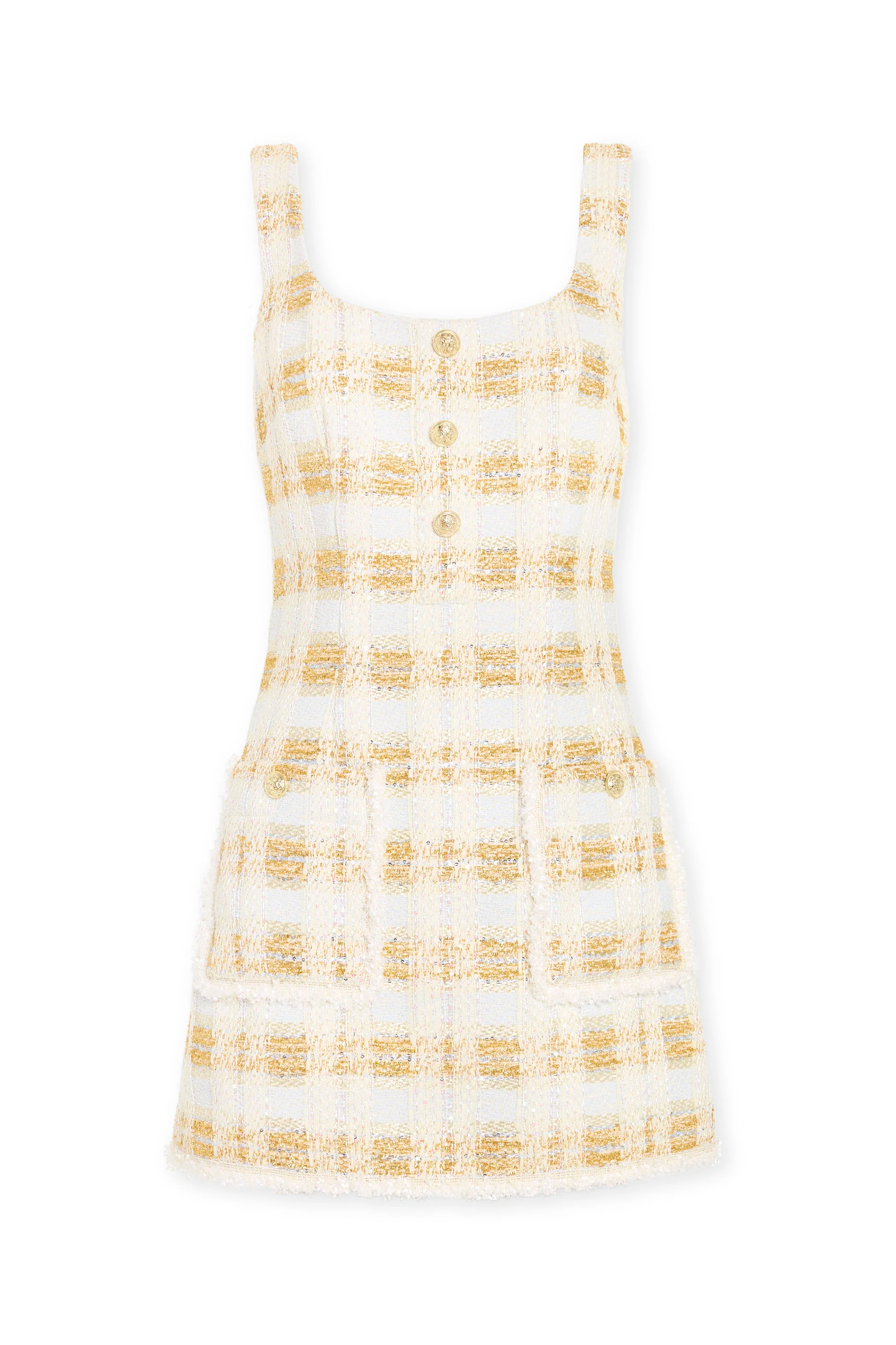 Michaela Lurex Tweed Mini Dress - Image 5