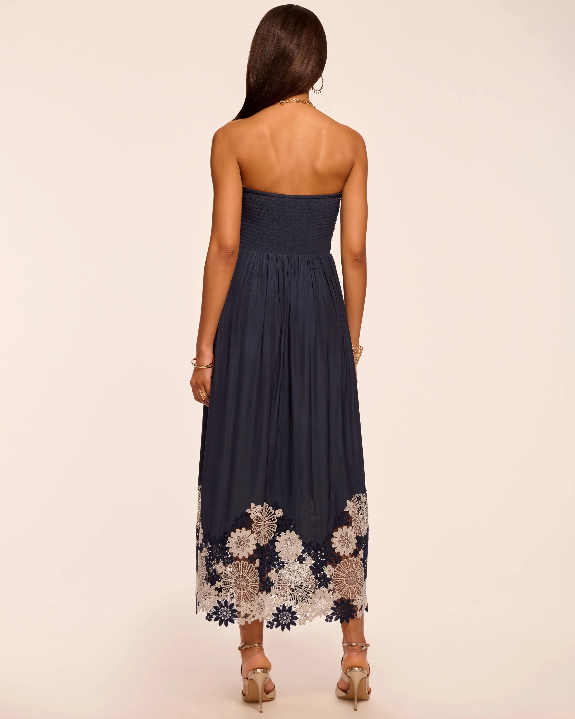 Milani Embellished Strapless Midi Dress - Image 4