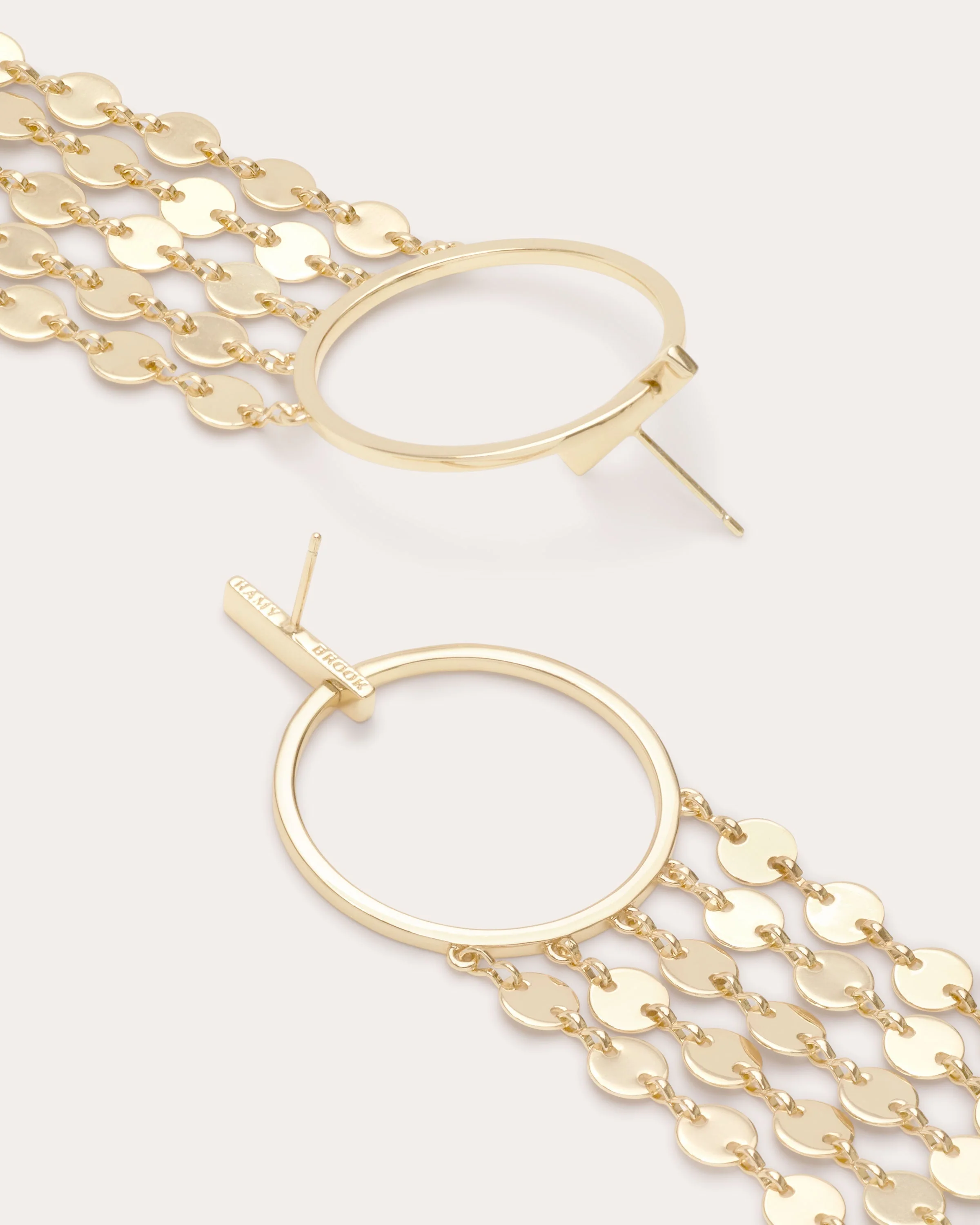 Miraya Enamel Chandelier Earrings - Image 4