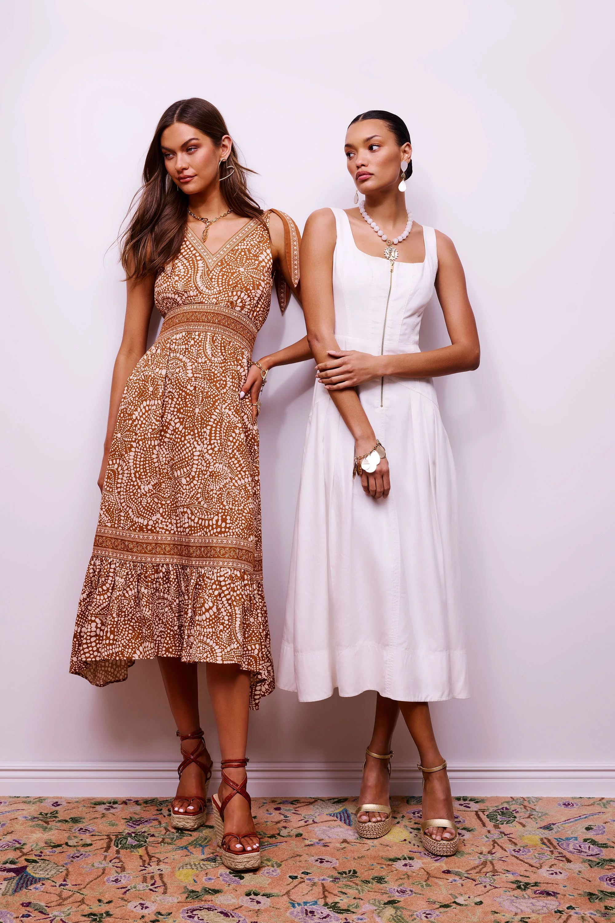 Moira Zip Front Midi Dress - Image 6