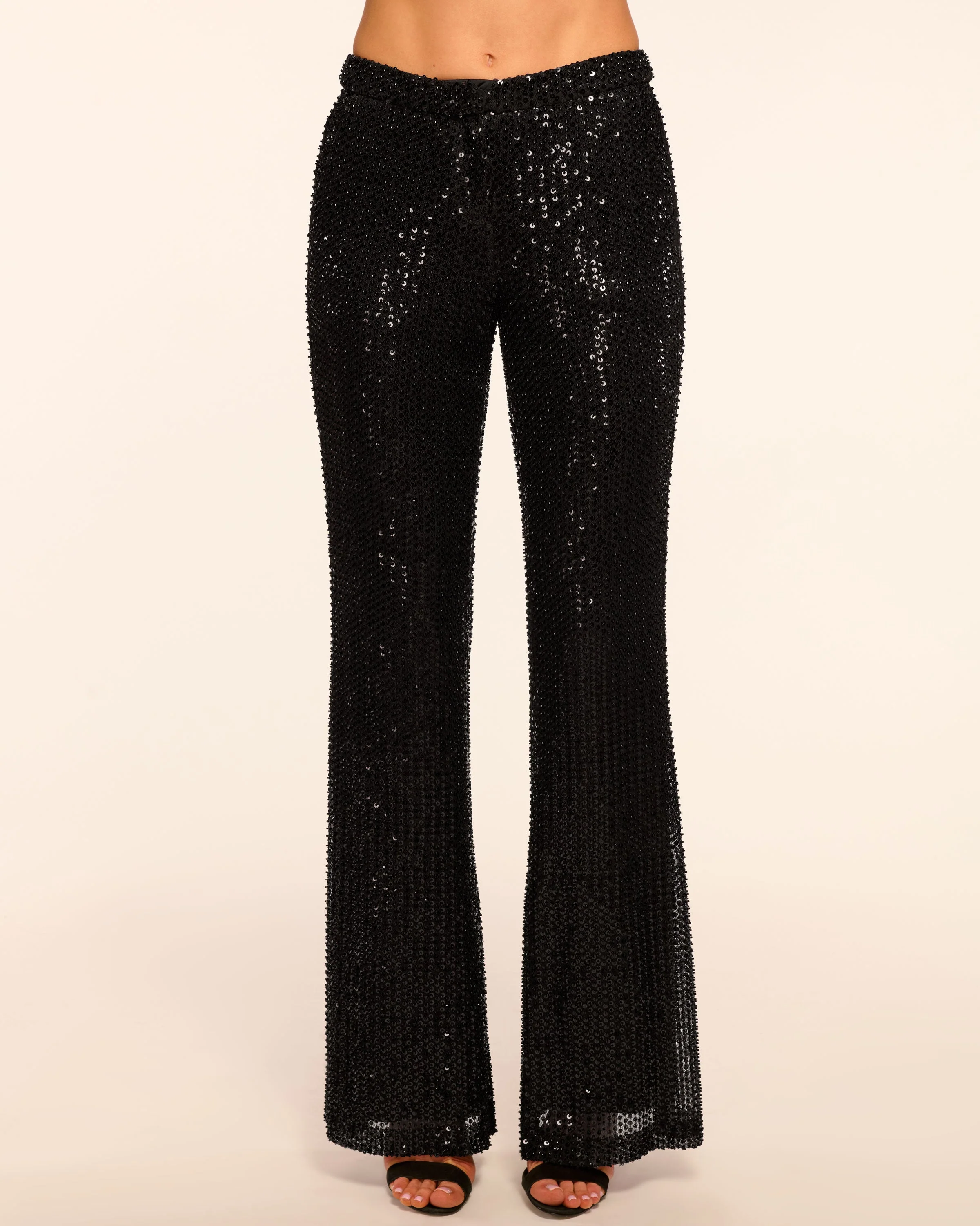 Olivian Beaded Sequin Flare Pant