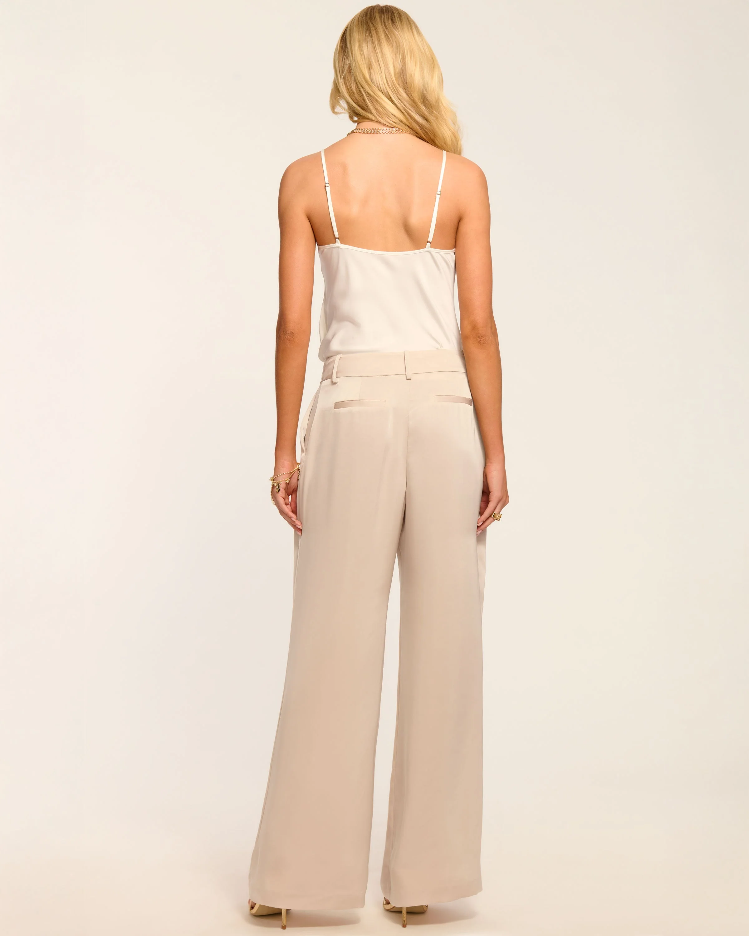 Oscar Pleated Wide Leg Pant - Image 8