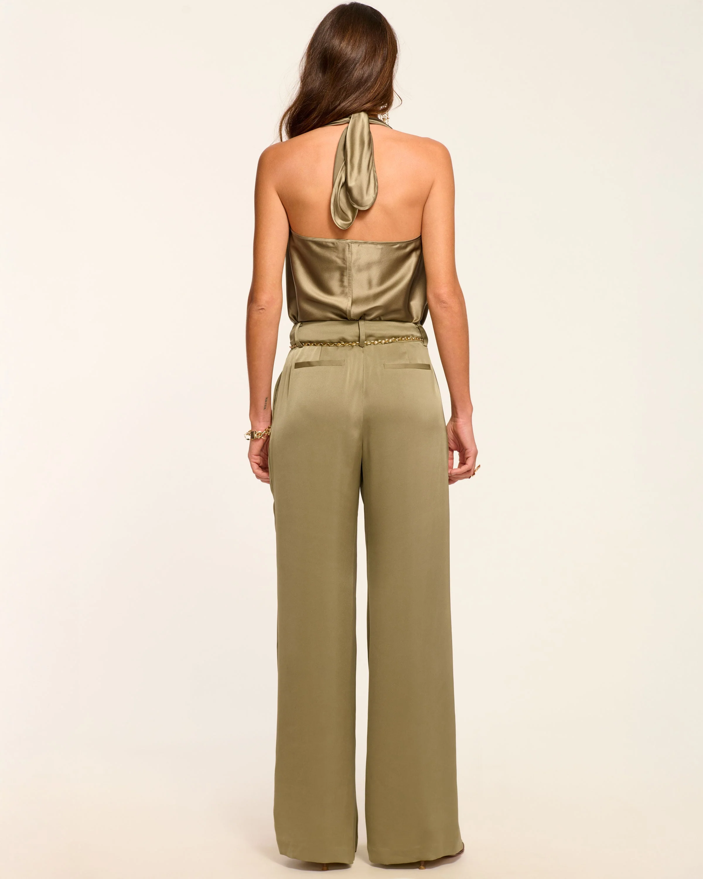 Oscar Pleated Wide Leg Pant - Image 12