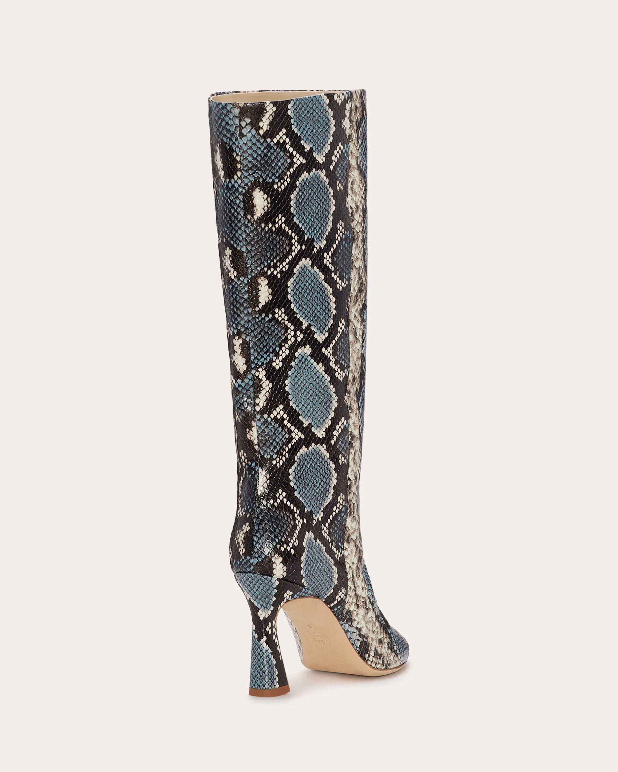 Queen Heeled Snake Boots | BLUE SNAKE - Image 4